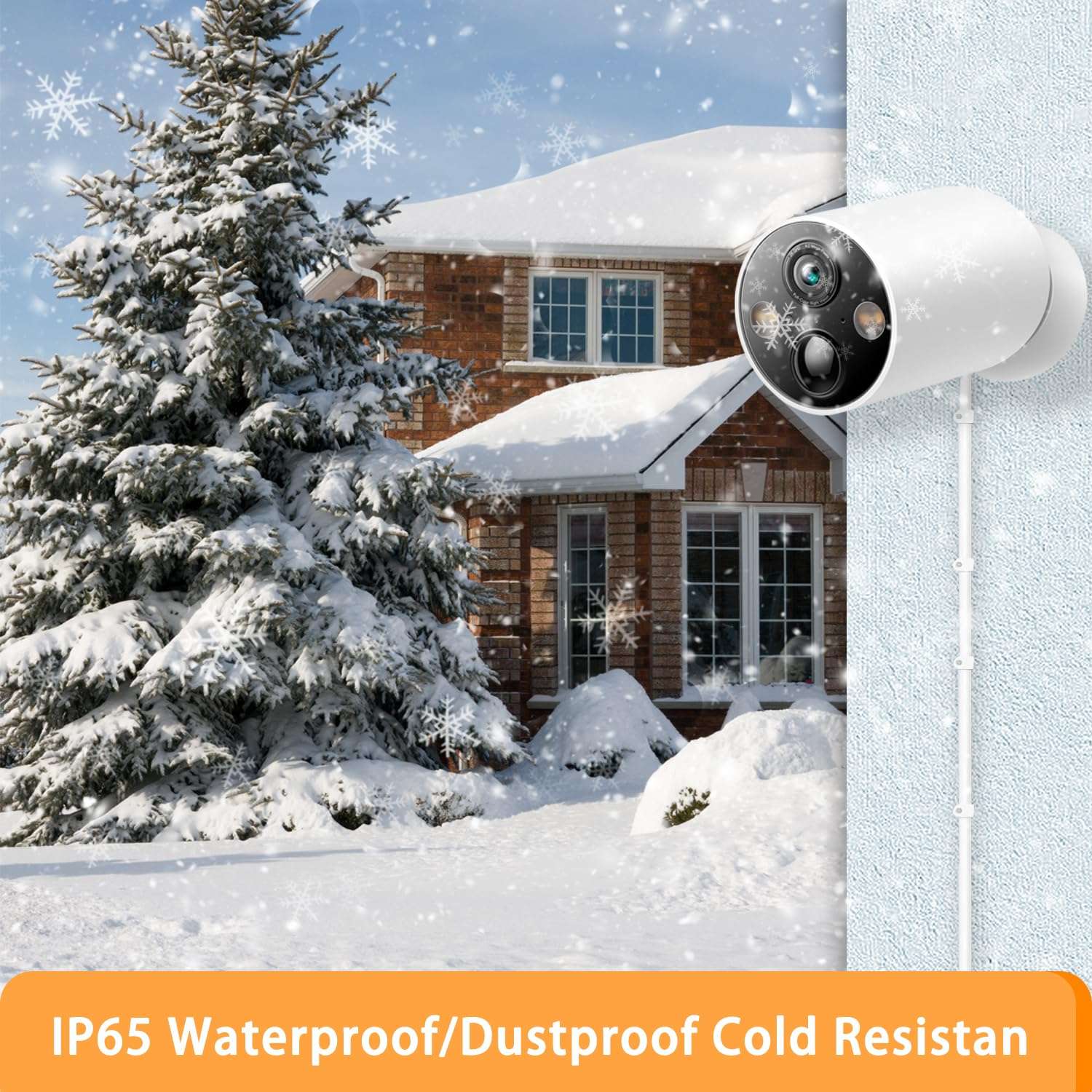 5m/16ft for Tapo C420 Extension Cable,Outdoor Power Adapter for Tapo C425,90 Degree Micro to USB Power Cord,IP65 Waterproof Power Cable for Tapo C400,Wire Long Power Supply Cables Security,White 3