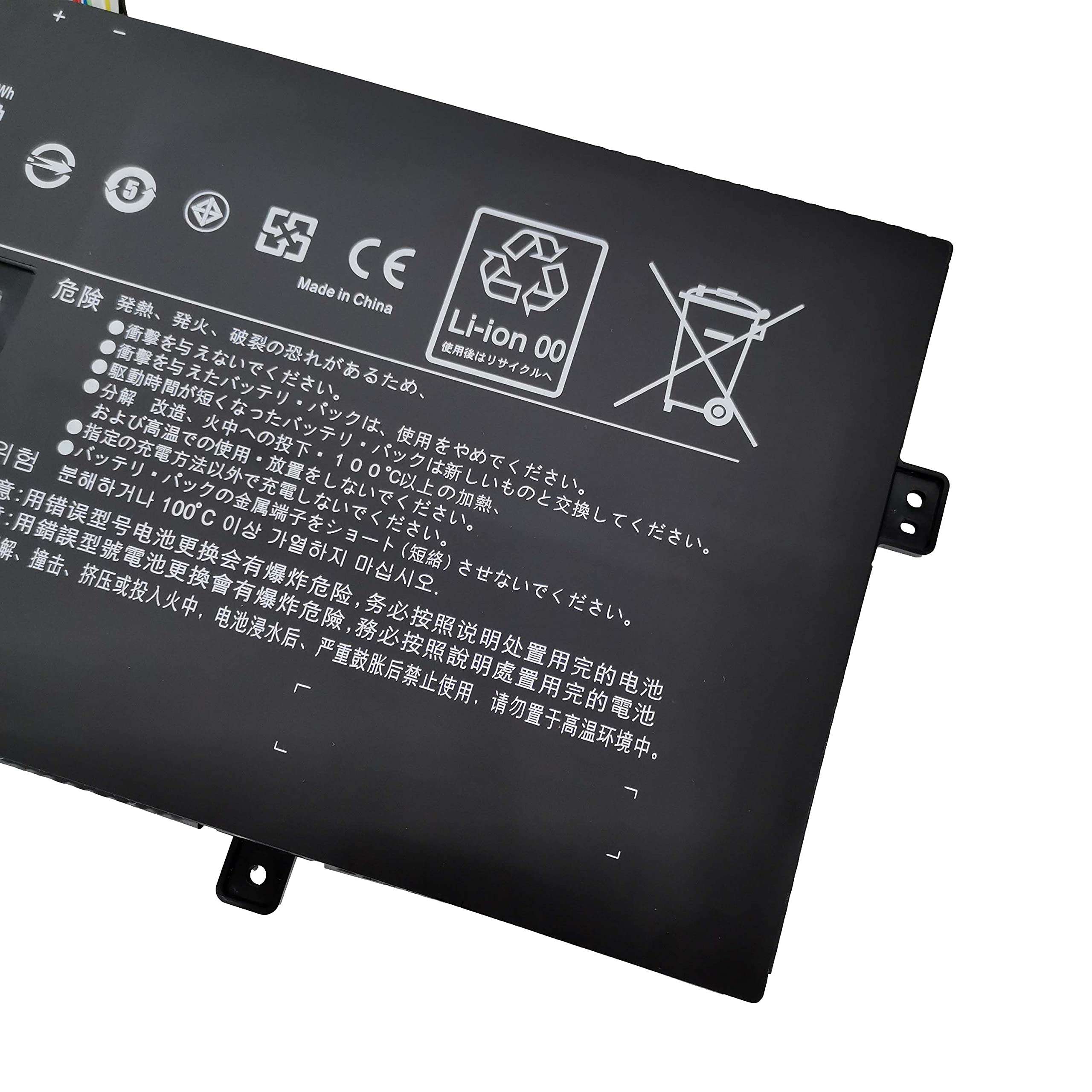 Fully New L15M4P23 Replacement Laptop Notebook Battery Compatible with Lenovo Yoga 910 Yoga 5 Pro Series L15C4P21 L15C4P22 L15M4P23-7.6V Capacity: 78Wh/10160mAh 3