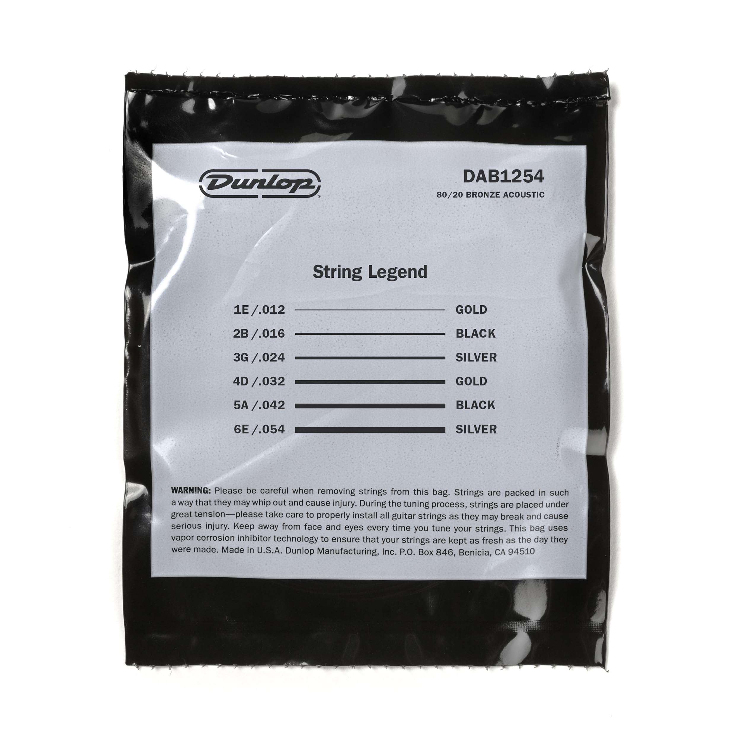 Jim Dunlop 38240125411 Acoustic Guitar Strings (38240125401) 4