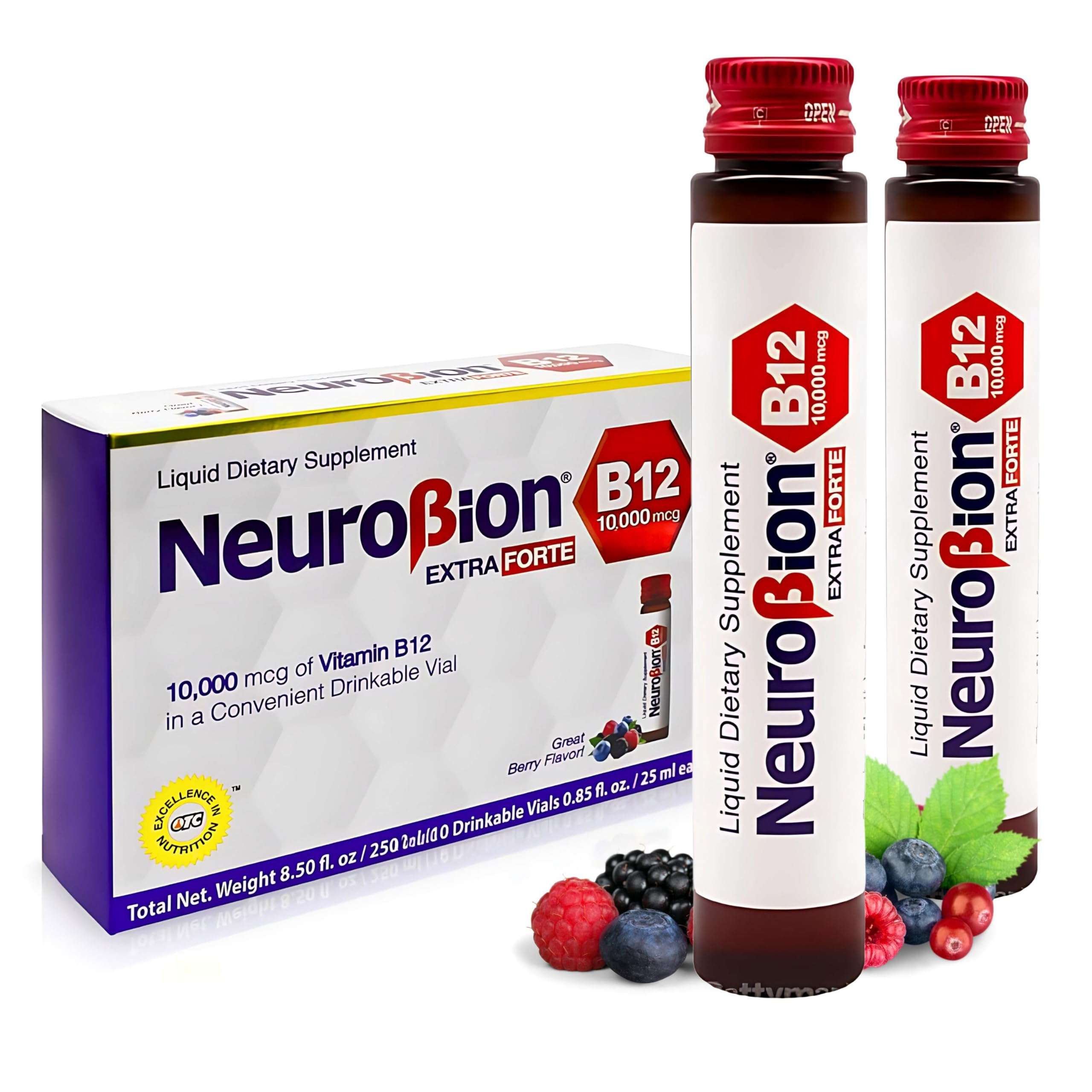 Neurobion Extra Forte B12 10,000 mcg Vials, Liquid - Extreme Powerful- 10 Vials per Box 2