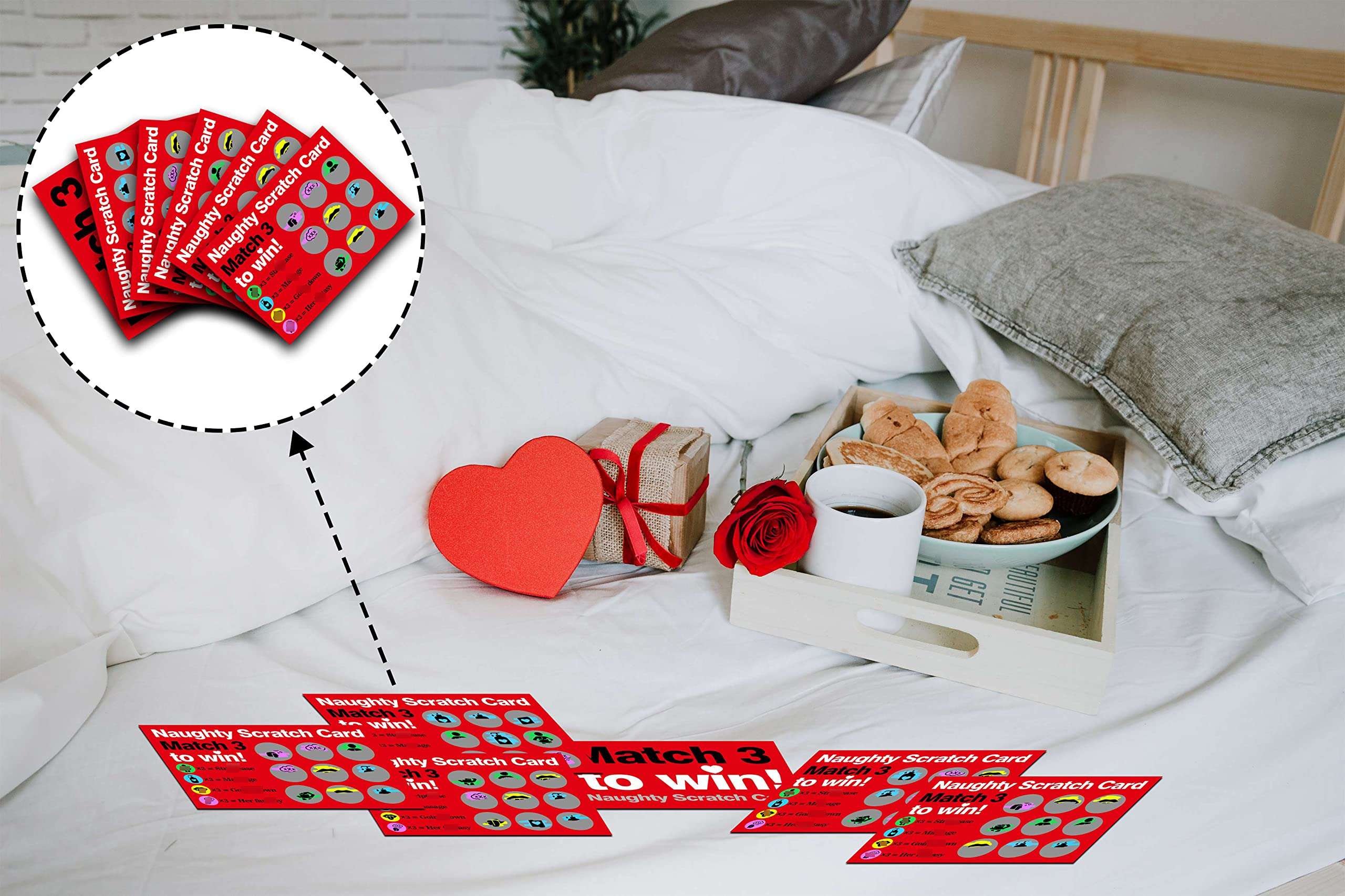 Naughty Scratch Off Game Card with Envelope - Naughty Scratch Cards for Adults - Anniversary, Birthday Gifts for Girlfriend, Wife - Rude Gift for Her (5 Pack)-03 4