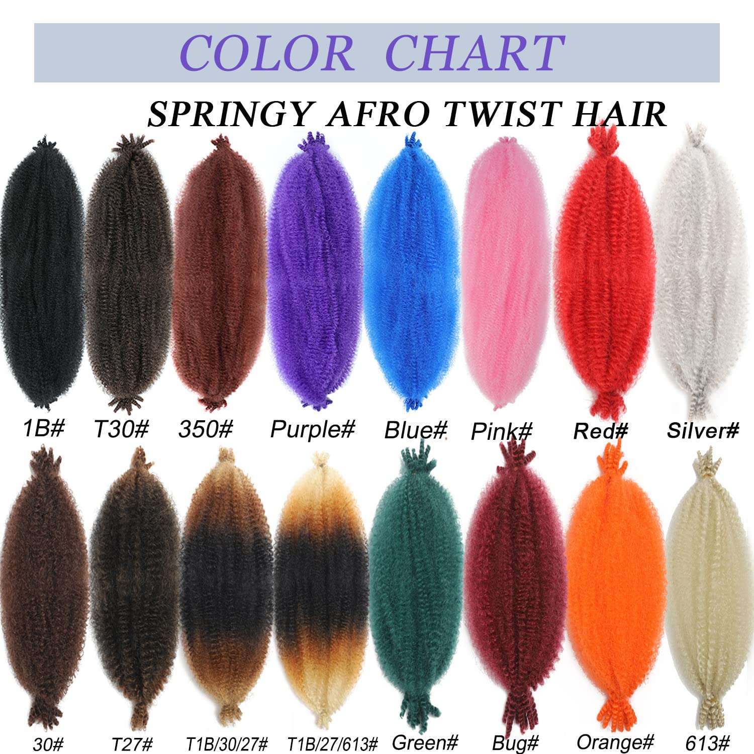 Parceria 30 Inch Springy Afro Twist Hair 8 Packs Marley Twist Braiding Hair Pre-fluffed Spring Twist Hair Afro Twist Hair Marley Hair for Faux Locs (30 Inch (Pack of 8), T1B/30/27# Marley Twist) 5