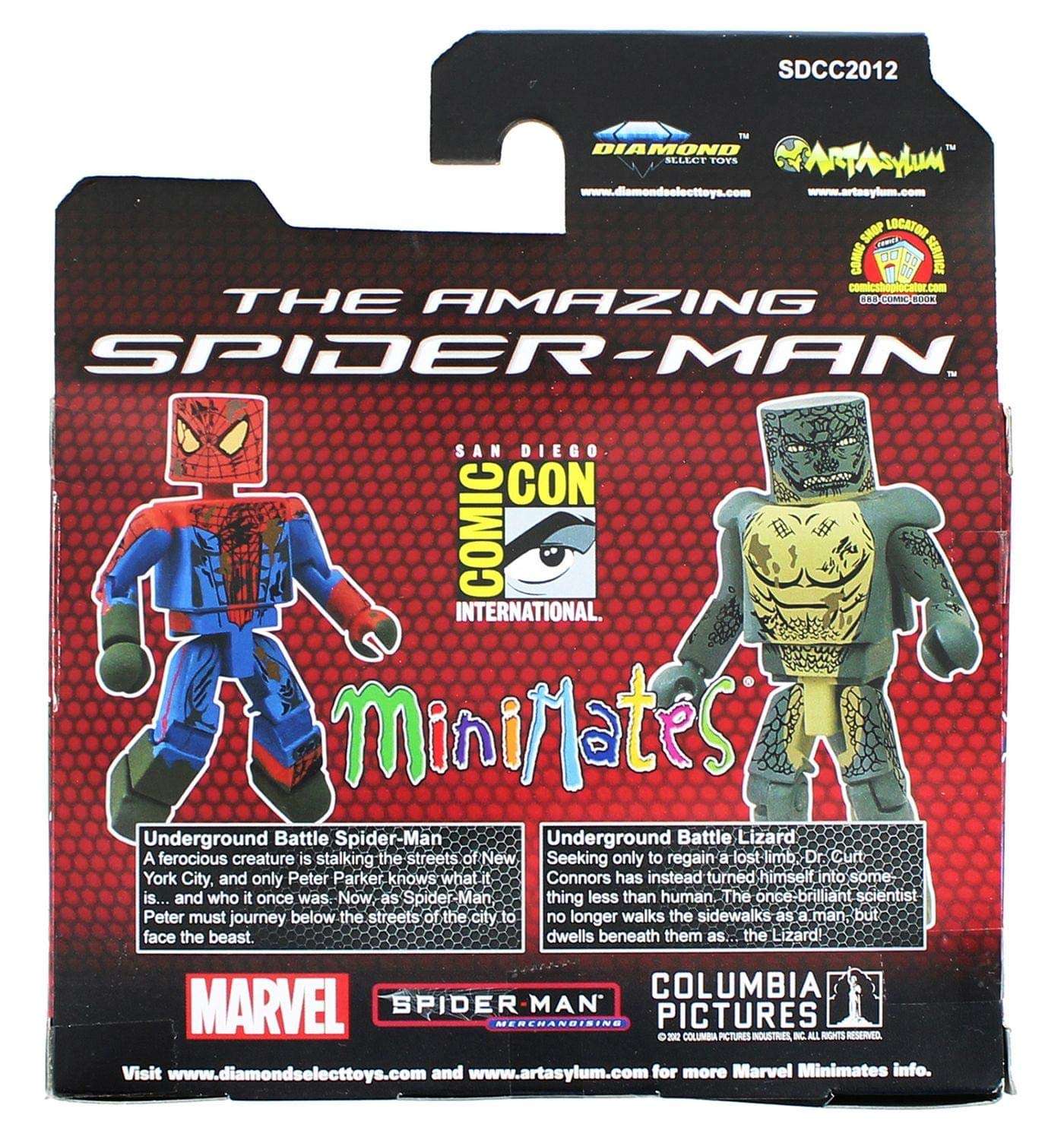 Marvel Minimates 2012 SDCC Exclusive Amazing Spider-Man Movie Underground Sewer Battle Spider-Man & Lizard, 2 Pack 2