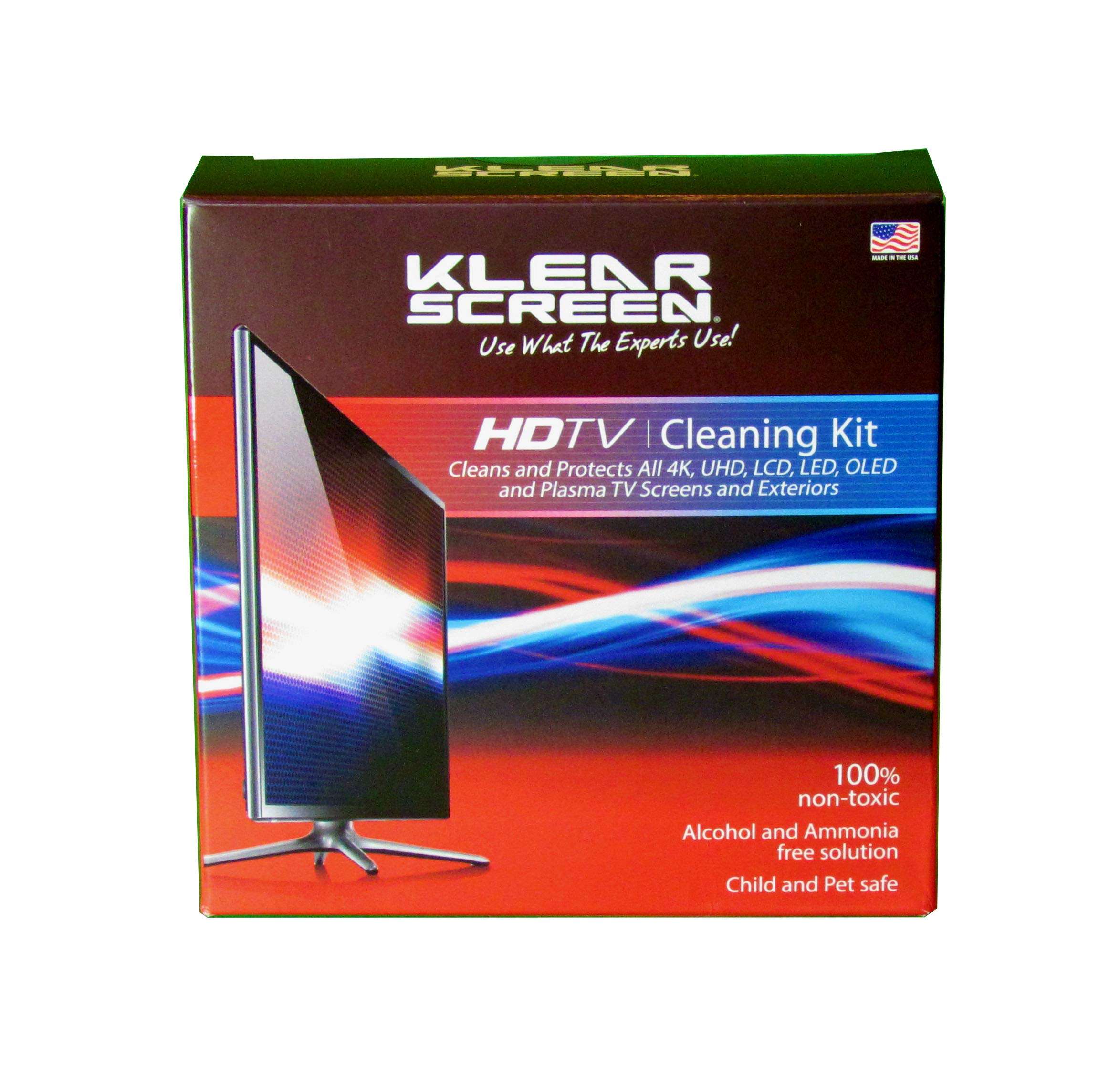 Klear Screen Large TV Cleaning Screen Cleaner for Tvs, Gaming Monitors, LCD, LED, OLED, LED, Made in The USA 1