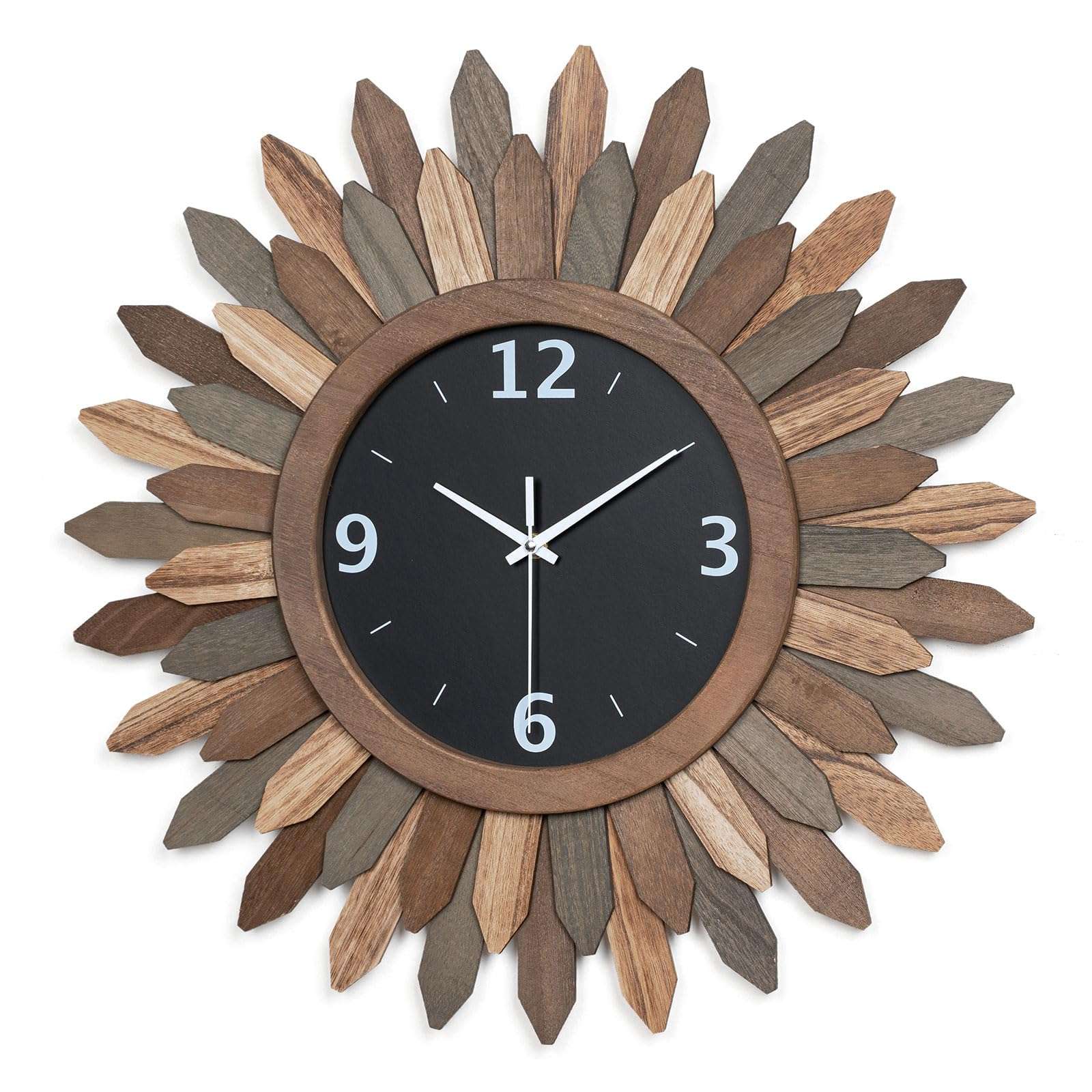 Honiway Boho Mirror 12 inch and Boho Wall Clock 21 inch