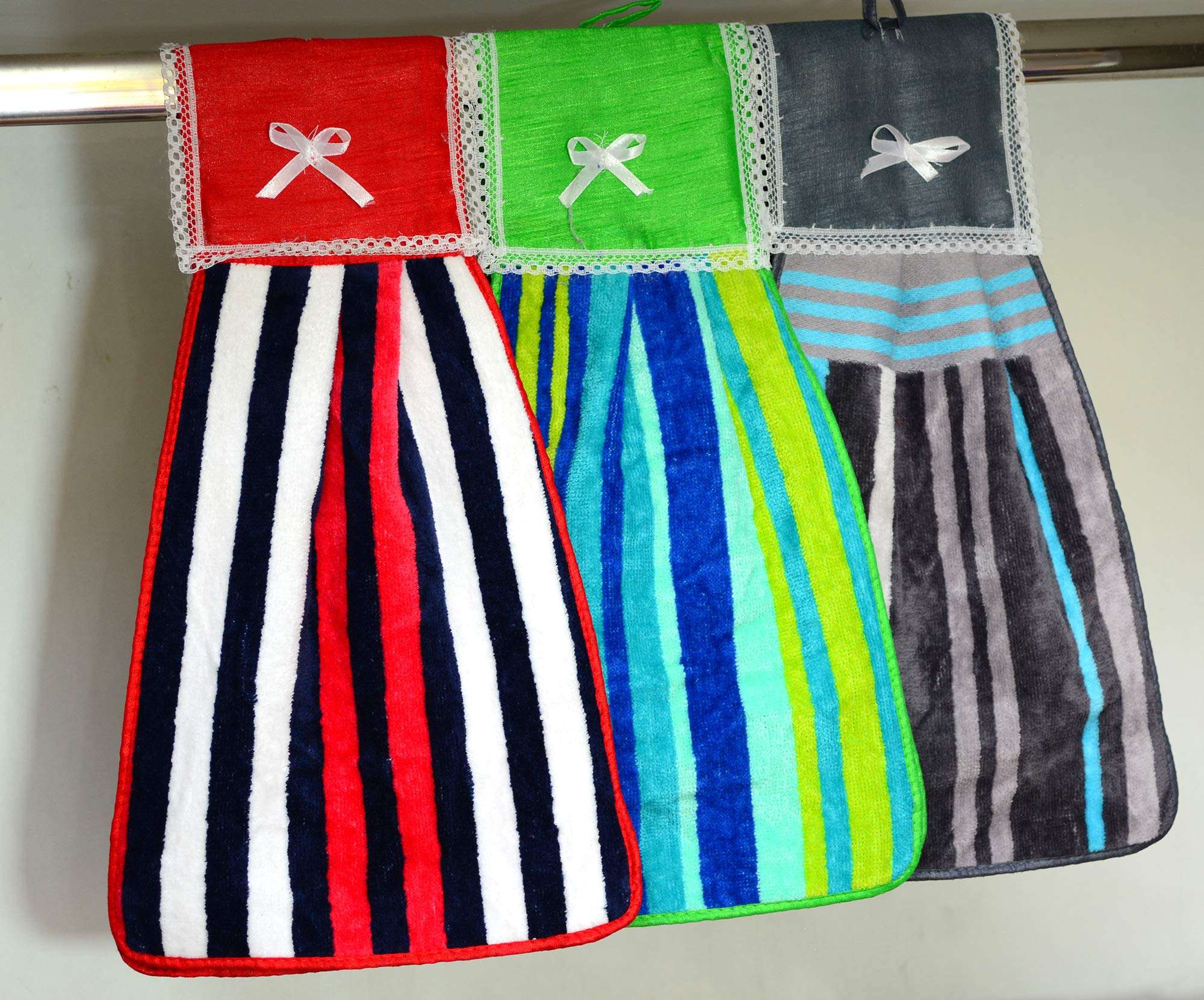 ascension Cotton Hanging Kitchen Napkin (Set of 4, Multicolour) 5