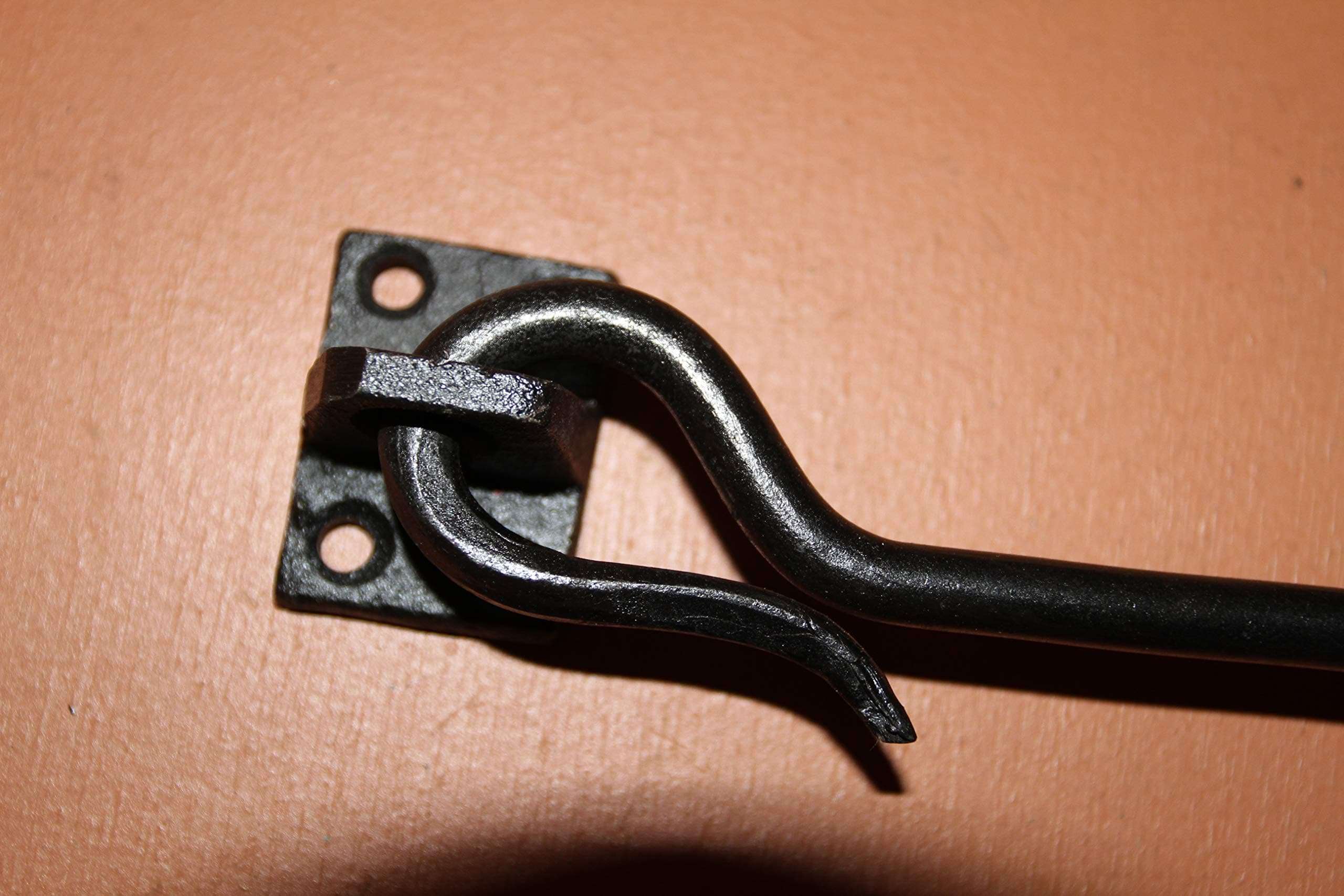 Southern Metal Huge 10 inch Cast Iron Cabin Door Hook Latches for Doors, The Big Flopper - H-79B 2