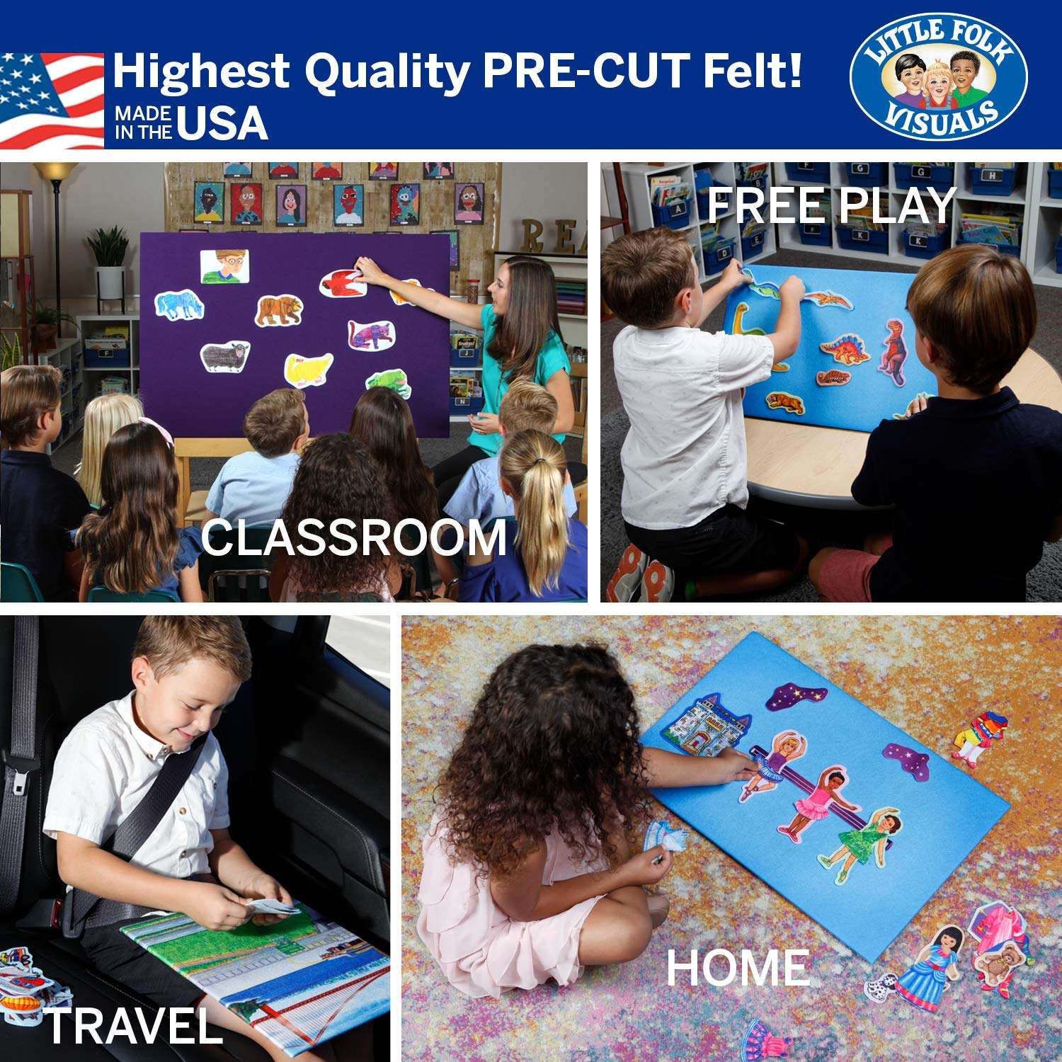 Little Folk Visuals Fruits and Nuts Precut Flannel/Felt Board Figures, 18 Pieces Set 3