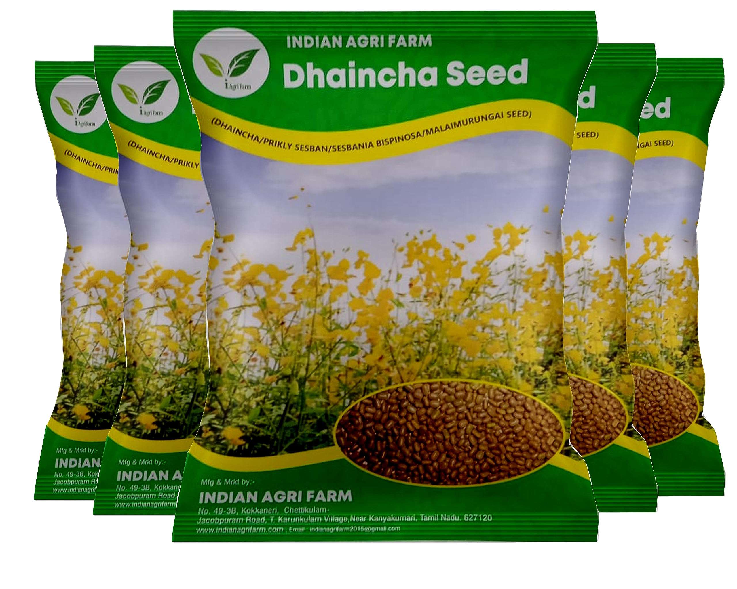 IAgriFarm Dhaincha/Prikly Sesban/Sesbania Bispinosa/Malai Murungai Seed - 5 Kg For Cultivation, Seeds 1