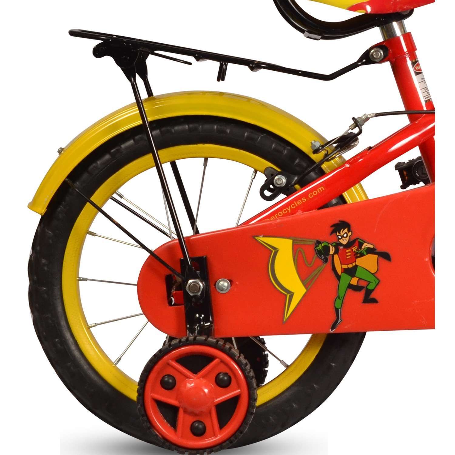 Hero Dainty Steel 14T Single Speed - 9 Inch Frame (Unisex Kids Bicycle) (Red/Yellow), Rigid 6