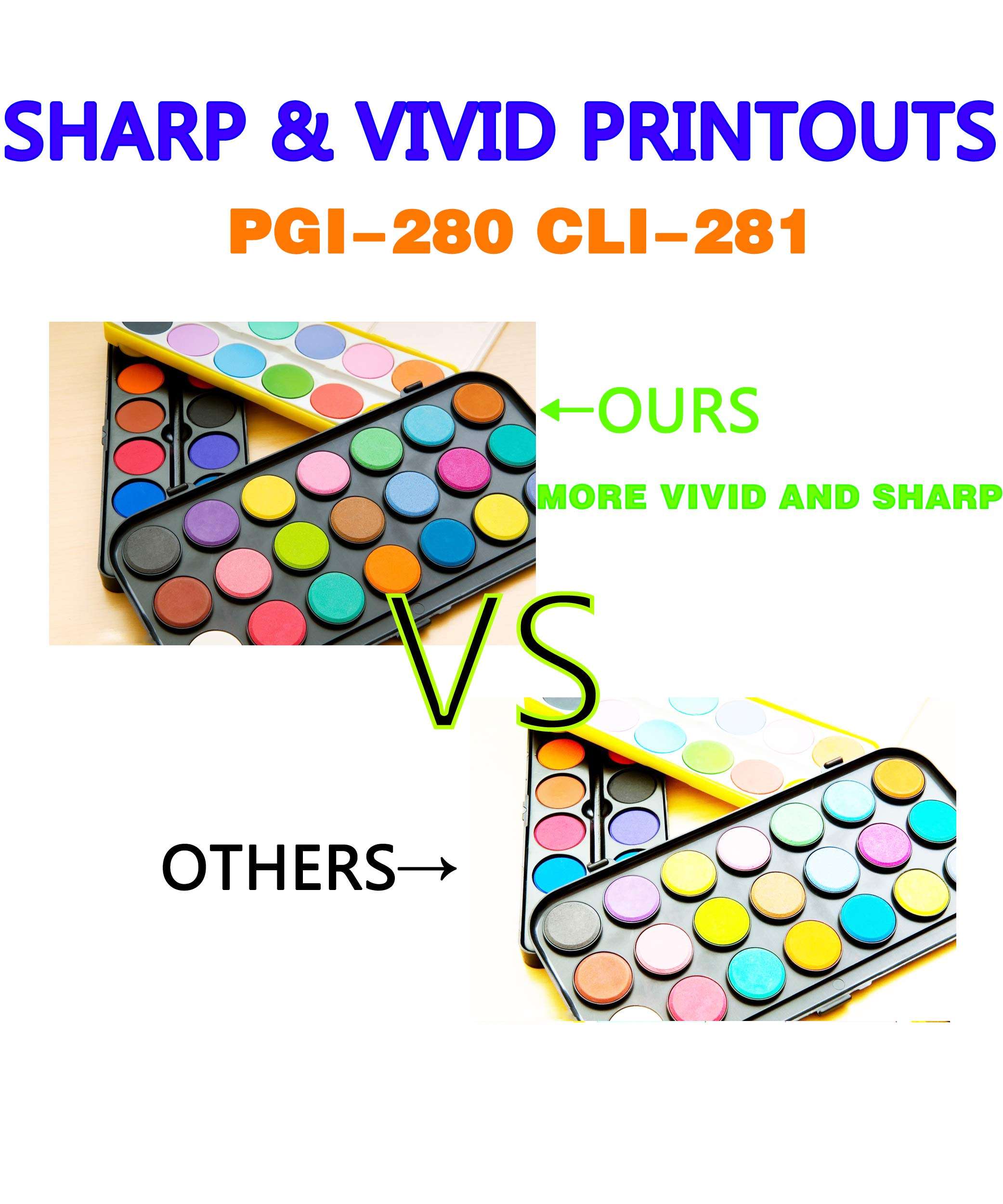 EASYPRINT (15 Pack) Compatible PGI280XXL CLI281XXL PGI-280XXL CLI-281XXL Ink Cartridge Used for Canon TR7520 TR8520 TS6120 TS8320 TS8120 TS9120 TS8220 TS6220 TS9520 TS6320 TS9521C TS702 TS9100 Printer 3