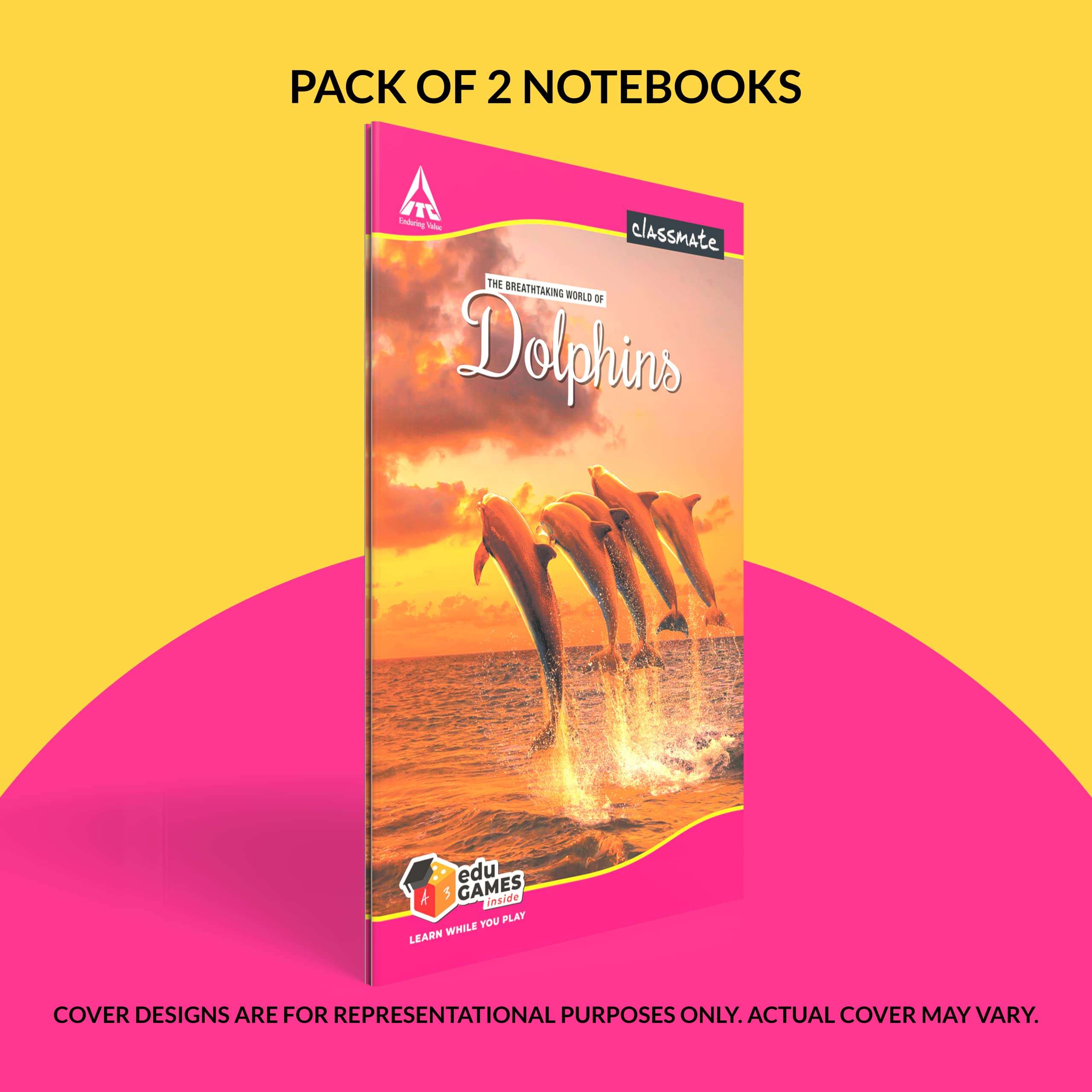 Classmate Long Book - Unruled & Classmate Pulse Spiral Notebook, Unruled 5
