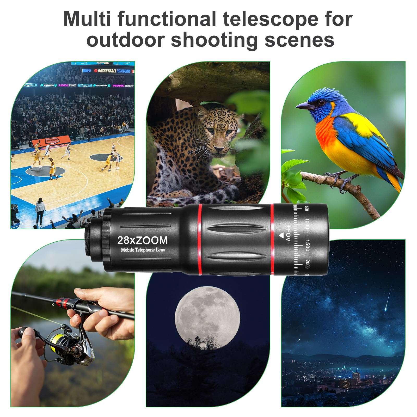 Phone Camera Lens Kit 28X Telephoto Lens for 3