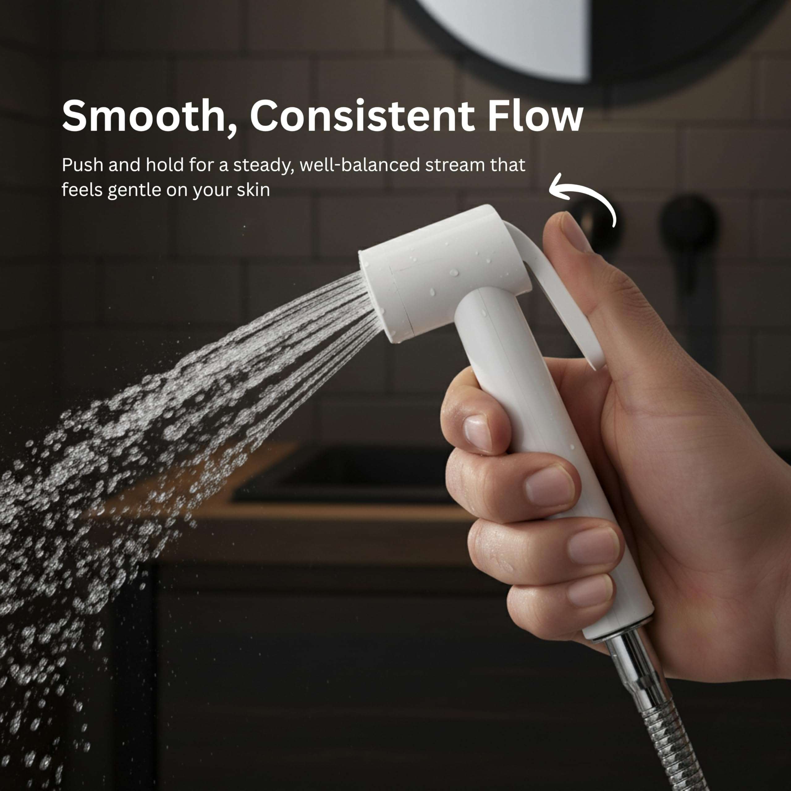 Parryware Health Faucet PVC Gun Without Hose and Hook | Economical Toilet Spray Gun/Bidet Spray Gun for Bathroom (E618371099) 6