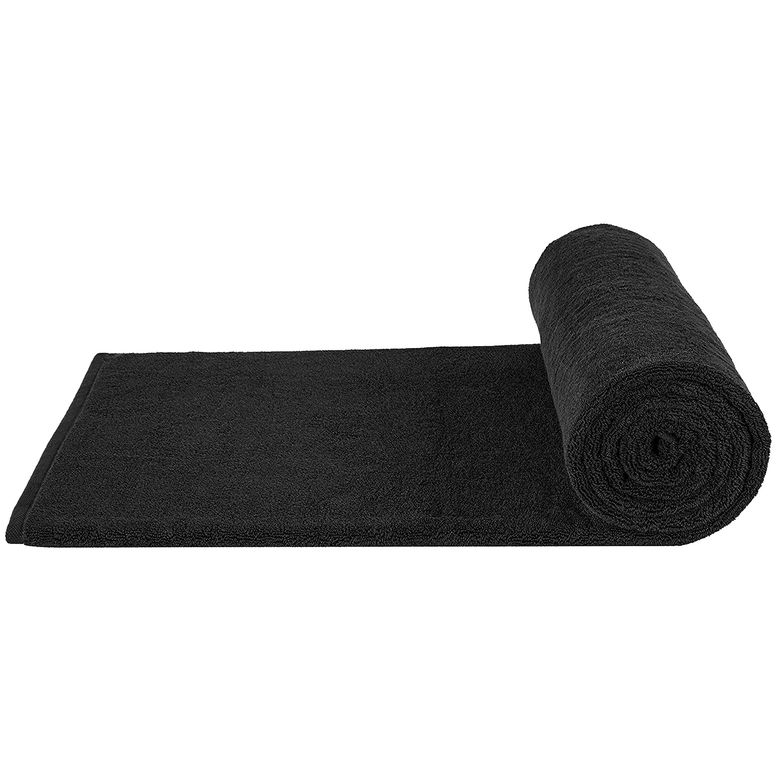 40x80 Inches Jumbo Size, Thick & Large 650 GSM Bath Sheet Cotton, Luxury Hotel & Spa Quality, Absorbent and Soft Decorative Kitchen and Bathroom Turkish Towels, Coal Black 6