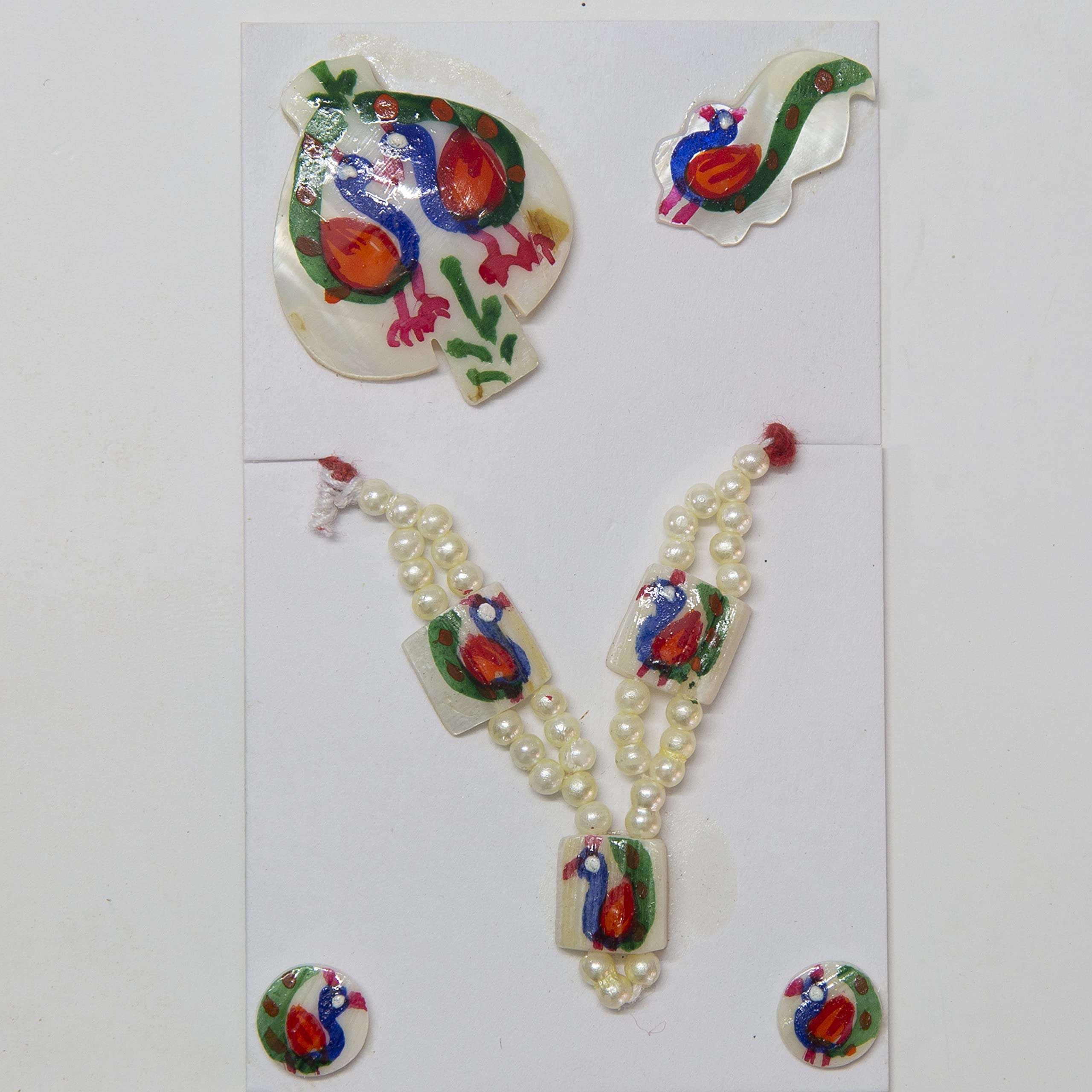 SHREEJI SHRINGAR Mala Set Including Kundal, Mukut and Shishful for All Swaroops of Krishna / .Laddu Gopal Accessories - Shreeji Shringar 3