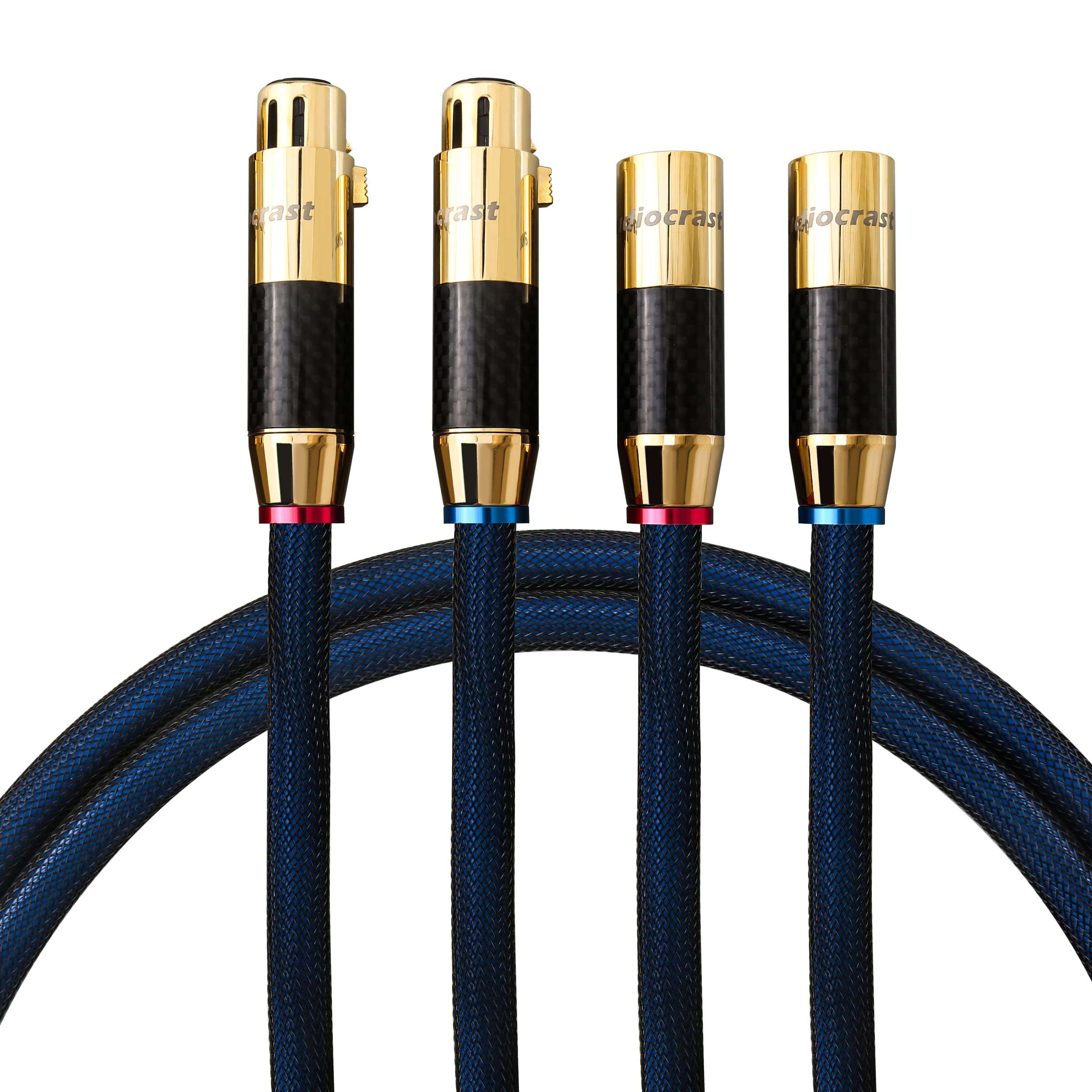 2px HiFi XLR Cable, 4.9FT/1.5M, Audio 3 Pin XLR Male to Female Microphone Signal Cable, Audiophile Balanced Interconnect Mic Cords 1