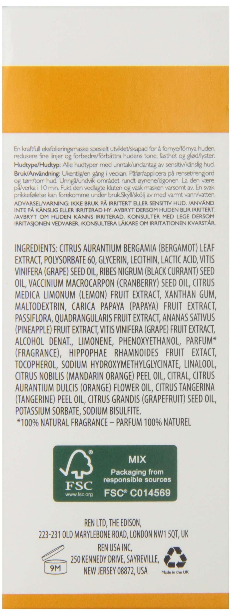 REN Clean Skincare Glycol Lactic Radiance Renewal Mask, 1.7 Fl Oz 5