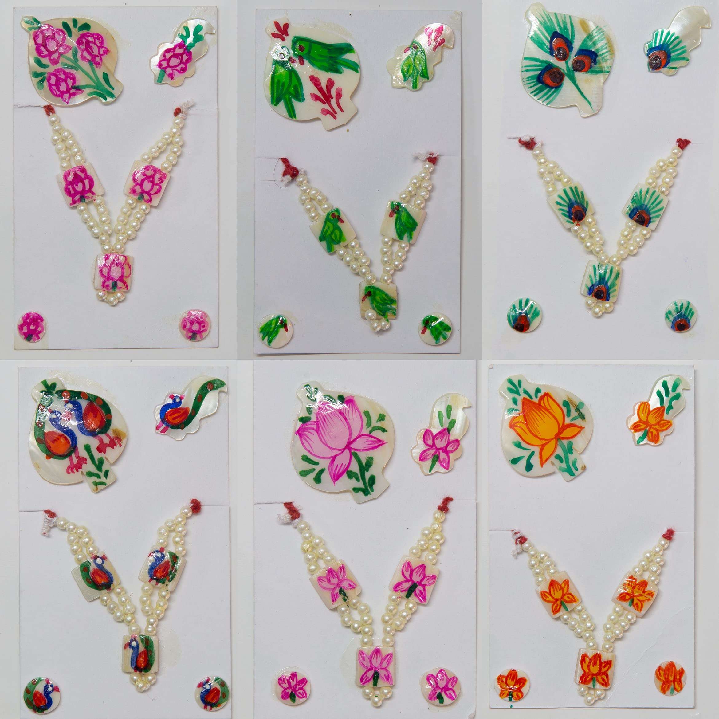 SHREEJI SHRINGAR Mala Set Including Kundal, Mukut and Shishful for All Swaroops of Krishna / .Laddu Gopal Accessories - Shreeji Shringar 1