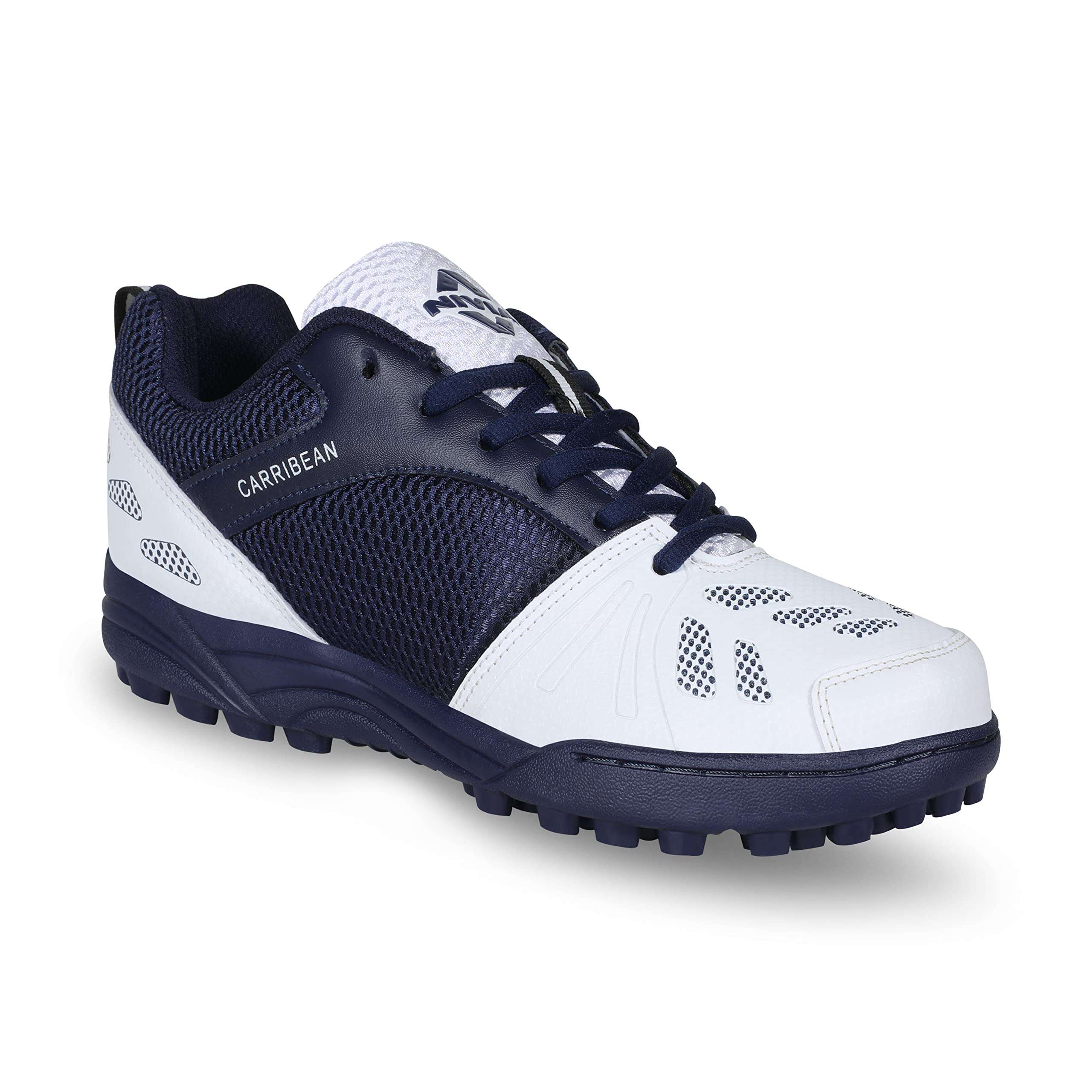Nivia Caribbean Cricket Shoes (NIVIA22909) (White Blue) - 9 UK for Men 1