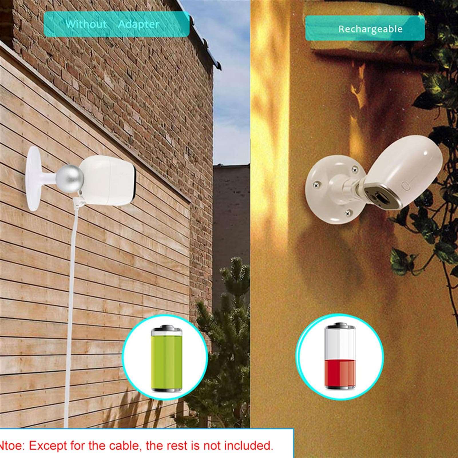 Charging Cable for Arlo Pro & Arlo Pro 2 and Arlo GO, Outdoor Camera Charger Cable Power Cord Compatible with Arlo Pro, Arlo Pro 2, Arlo GO, Weatherproof for All Arlo Smart Home Security Cameras (2M) 5