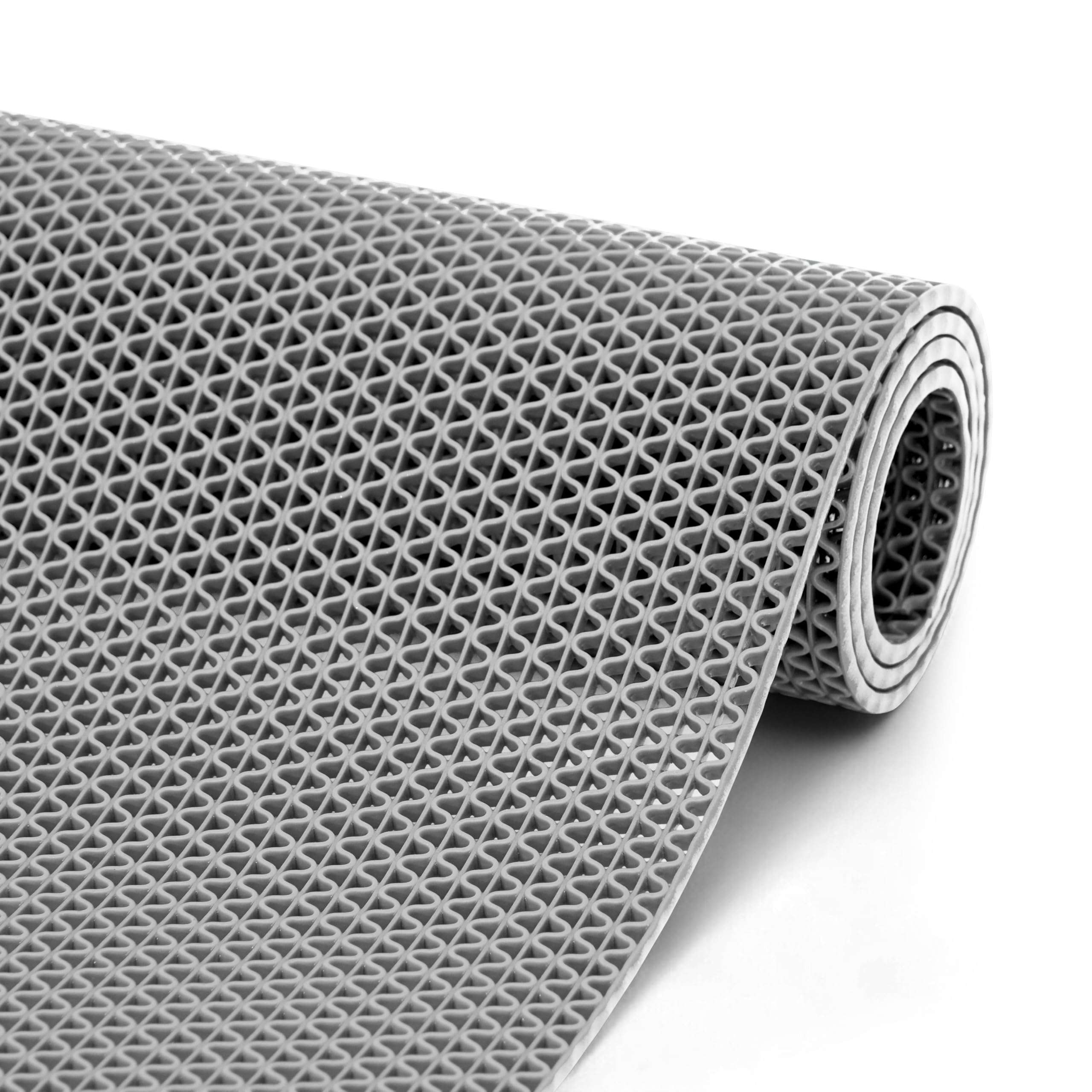 HOUSHIP® Anti Skid Rubber Bathroom Mat 2x3 Feet | Waterproof Non Slip Shower Door Mat | PVC Multipurpose Indoor Outdoor Entrance Floor Rug Export Quality Rain Mat (Grey) 1