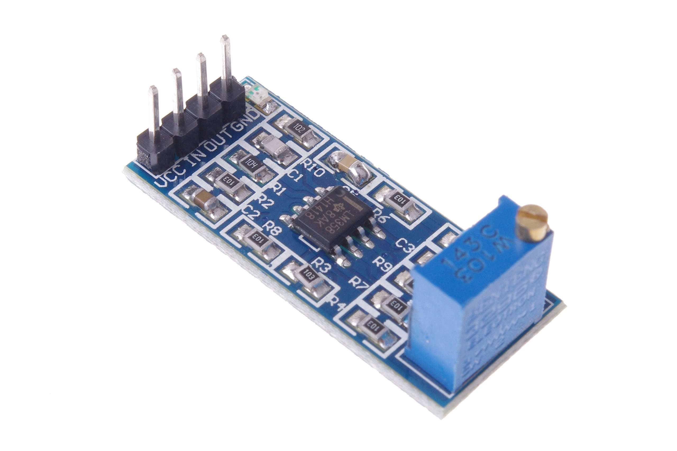 SMAKN LM358 100 Gain Signal amplification module Operational Amplifier DC5-12V 3