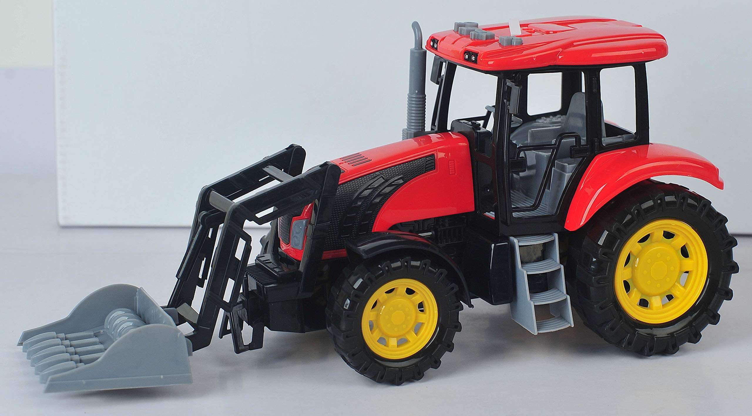 Frog Earth Moving Tractor Medium, Touch Control Method - Red, Kids 3