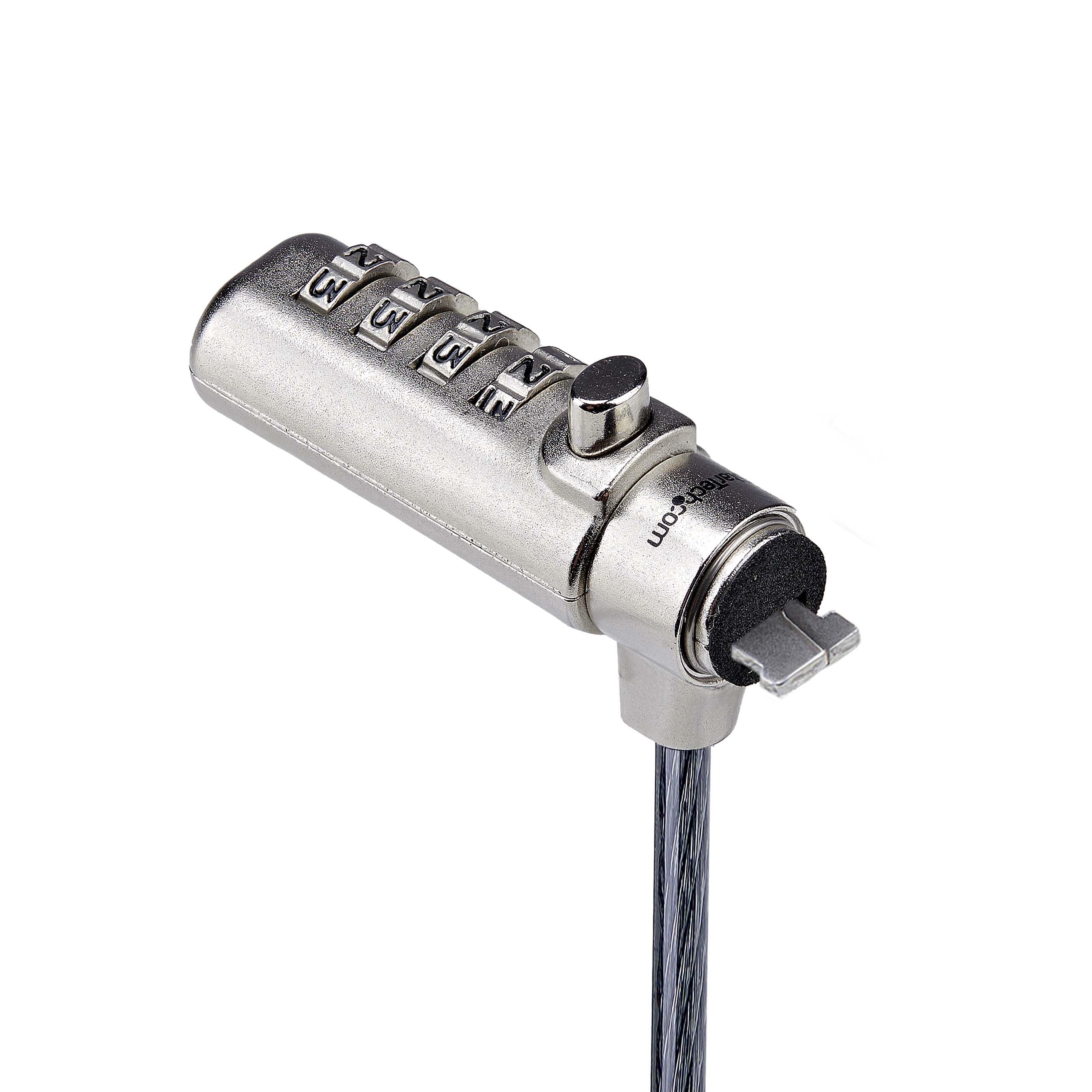 StarTech.com Slim Lock Nano Slot Compatible, 6.6ft (2m) Locking Cable, Desk Anti-Theft Security for Laptop/Notebook Computer 3
