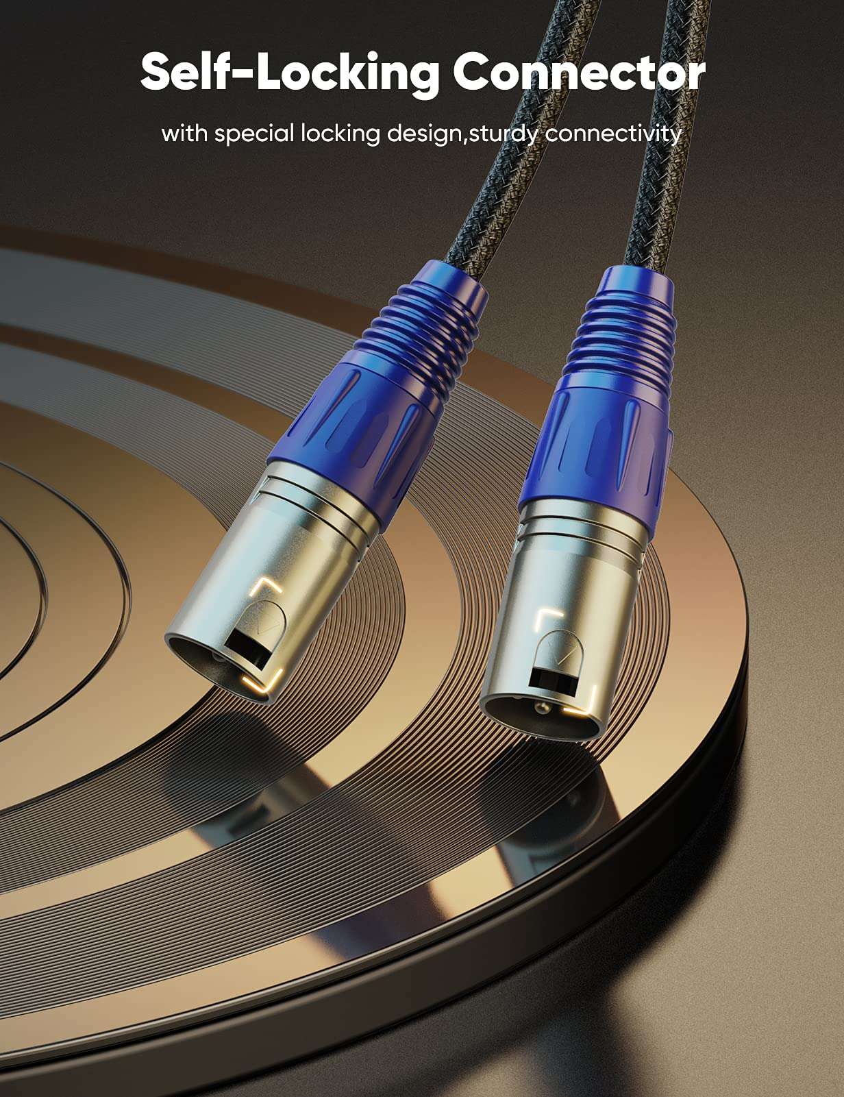 oldboytech 1 Pack XLR Cable 6.6Feet, [2021 Special Edition] 3Pin Balanced XLR Male to Male Microphone Cable, Hi-Fi for Mic, Speaker Systems, Camera, Amplifier, Equalizer, Mixing Console 4