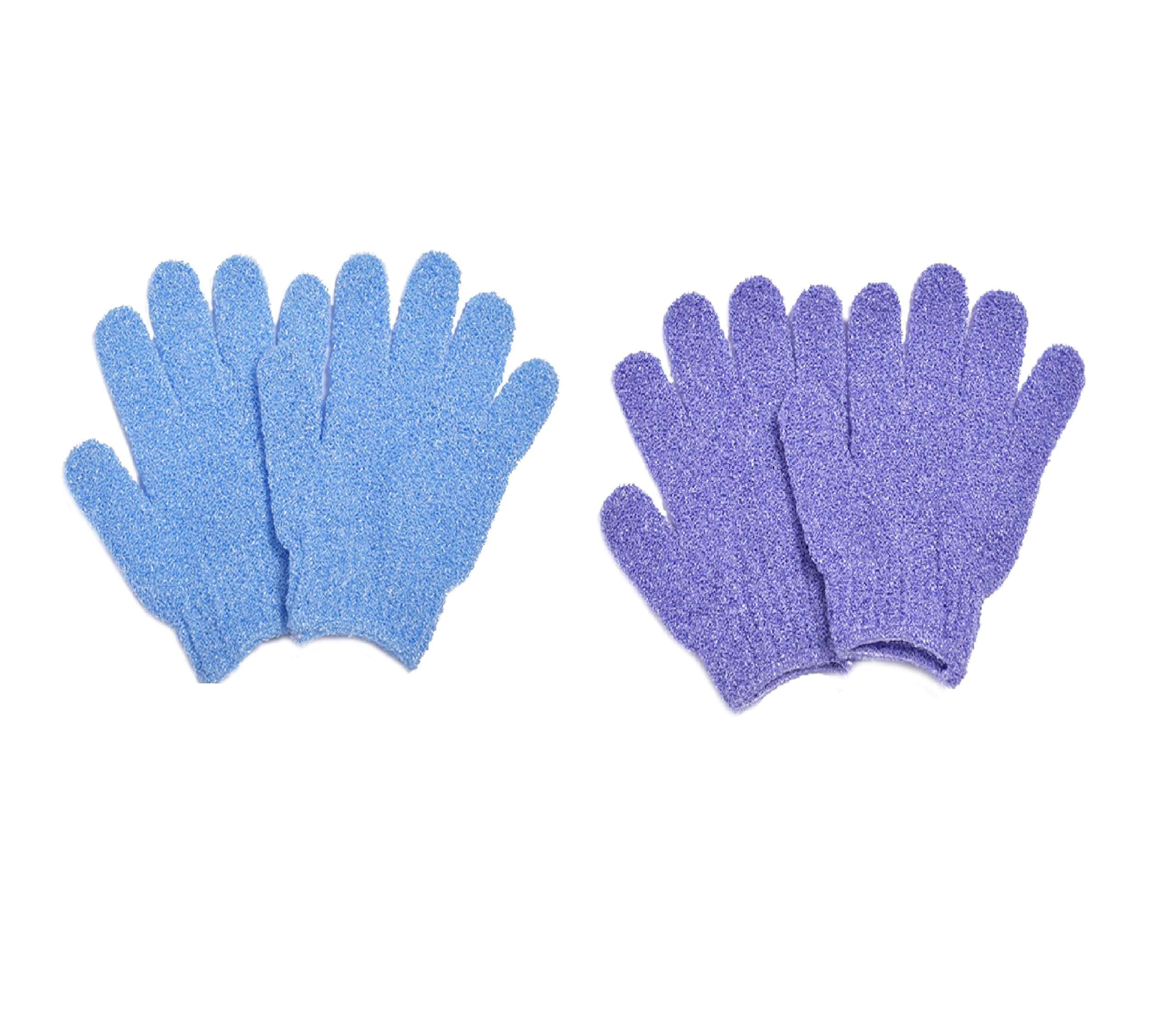 MobFest® Exfoliating Bath Gloves Tan Removal | Remove Dead Skin And Dirt | Deep Clean Exfoliating Glove - Multicolor (6) 1