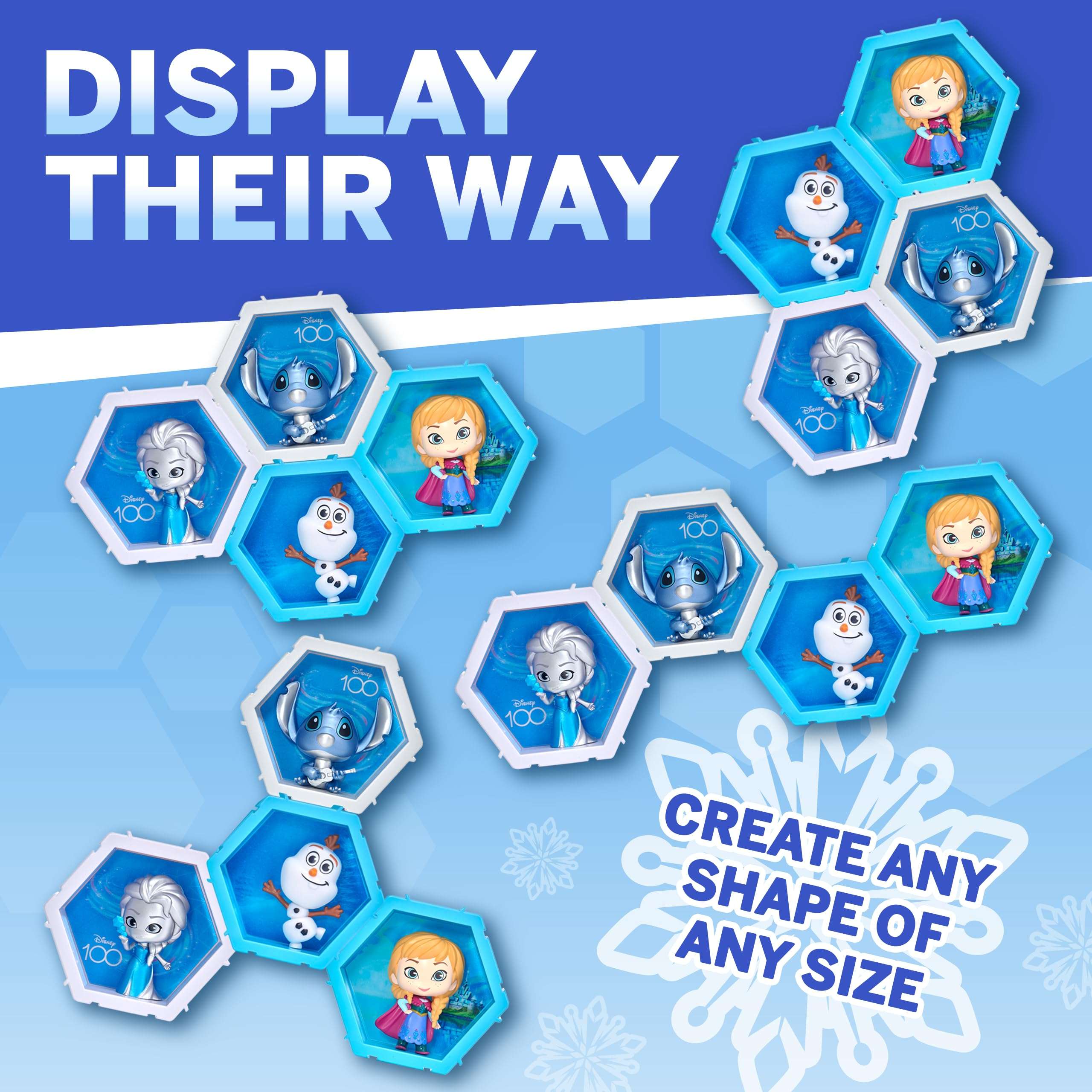WOW! PODS 4D Disney Frozen Anna, Connectable Collectable Bobble-Head Figure That Bursts from Their World into Yours, Wall or Shelf Display, Disney Toys and Gifts, Series 1 no. 425 5