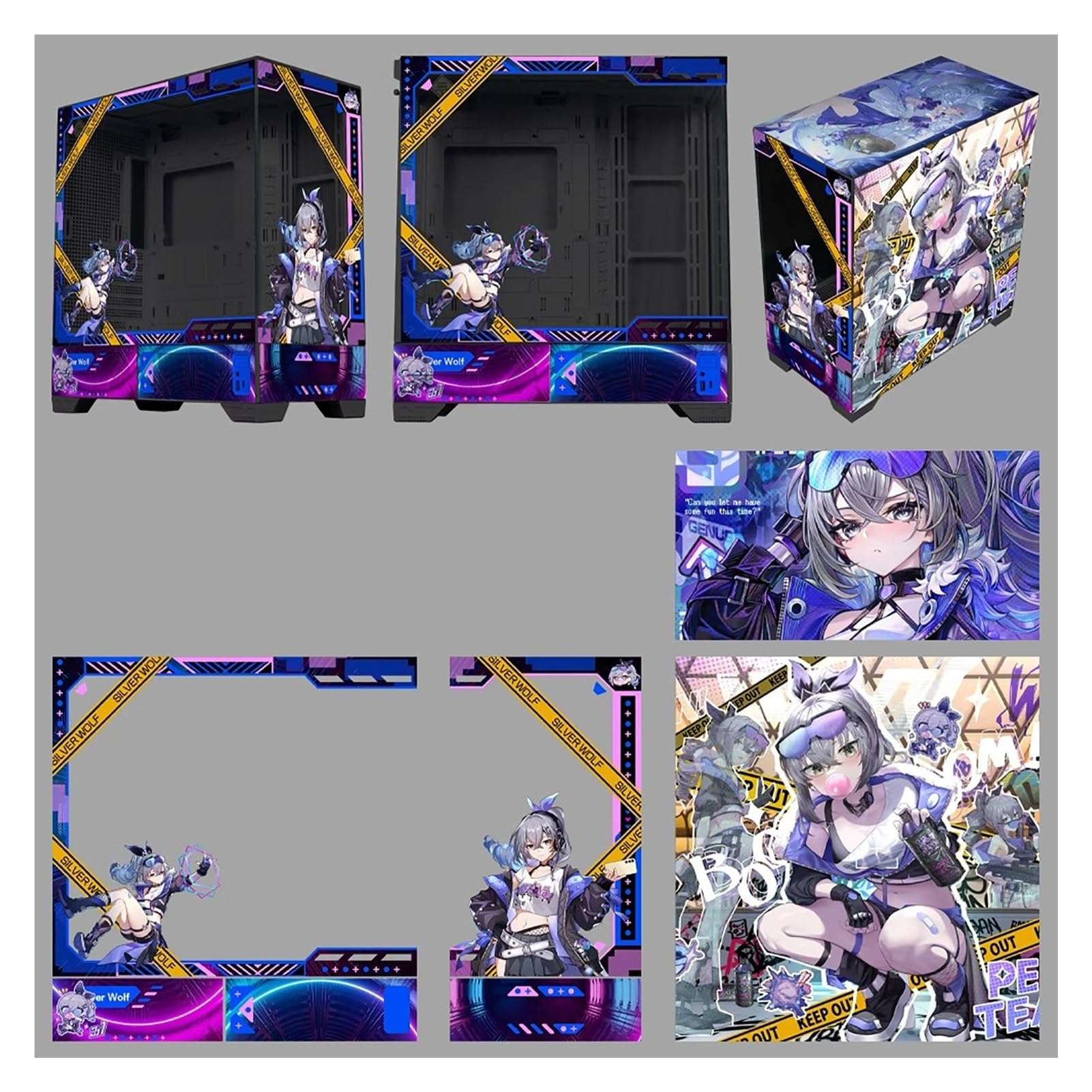 Computer Cases,Mid-Tower PC Gaming Case M-ATX/ATX/ITX - Front I/O USB 3.0 /Type-C Port - 270 ° Panoramic View Tempered Glass Panel - Can Be Customized Privately 1