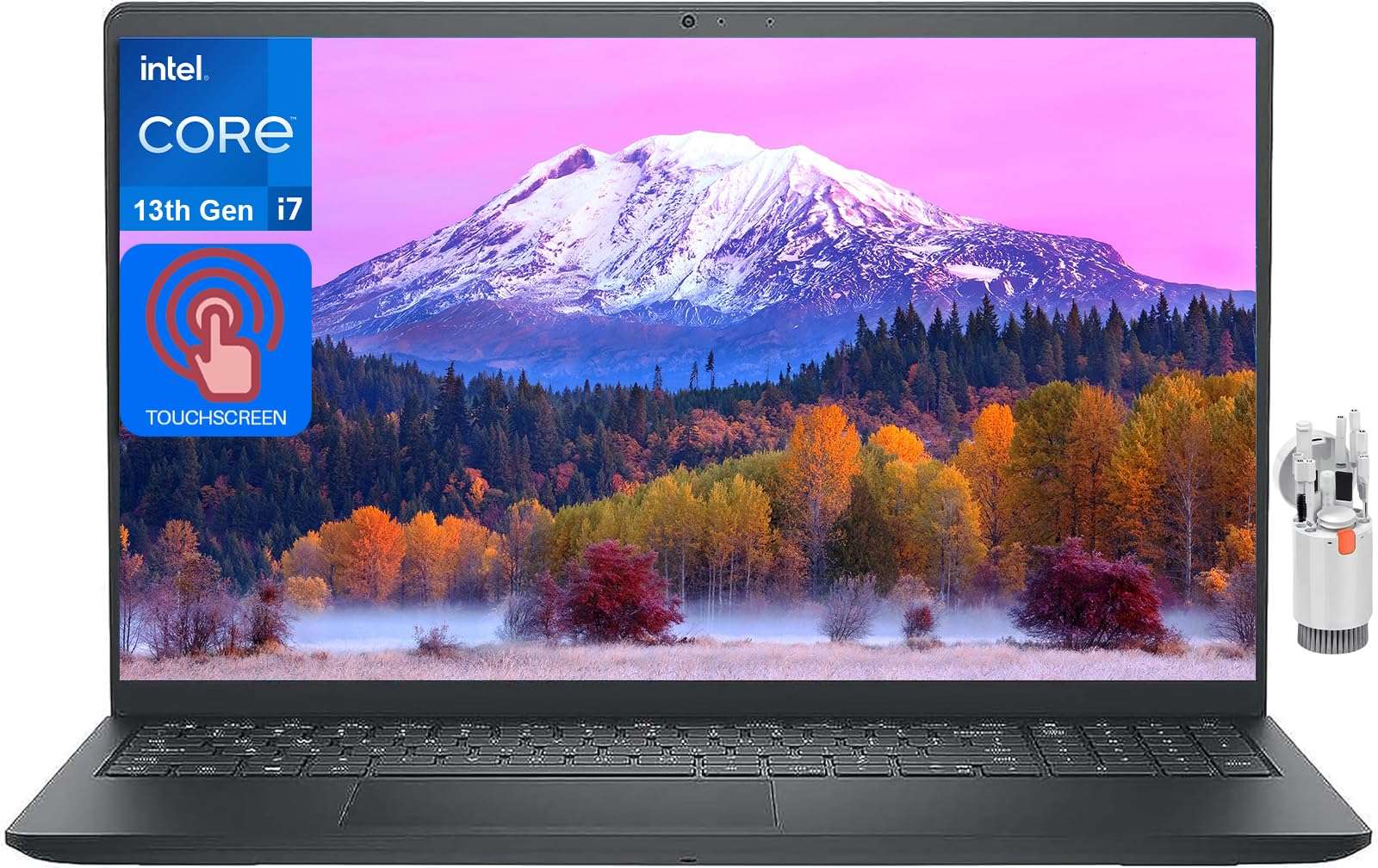 Dell Newest Inspiron 15 3530 Business Laptop, 15.6" FHD LED Touchscreen, 13th Gen Intel Core i7-1355U(Up to 5GHz, 10 Cores), 64GB RAM, 2TB SSD, 1TB HDD, Wi-Fi 6,Webcam, HDMI, Win11, with Cleaning Kit 1