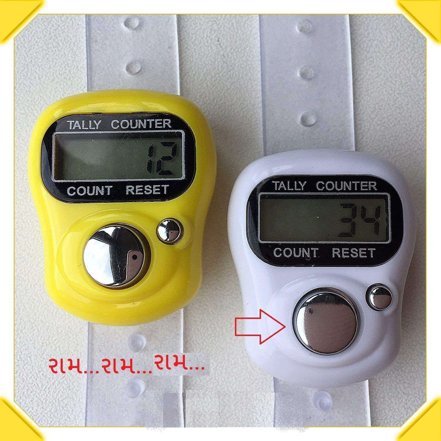 Modelistic Number Clicker Tally 5-Digit Counter Finger Ring Electronic Light Digital Counting Plastic Machine for Cricket Umpire and Various Counting Purpose (Pack of 1) Color As Per Available 4