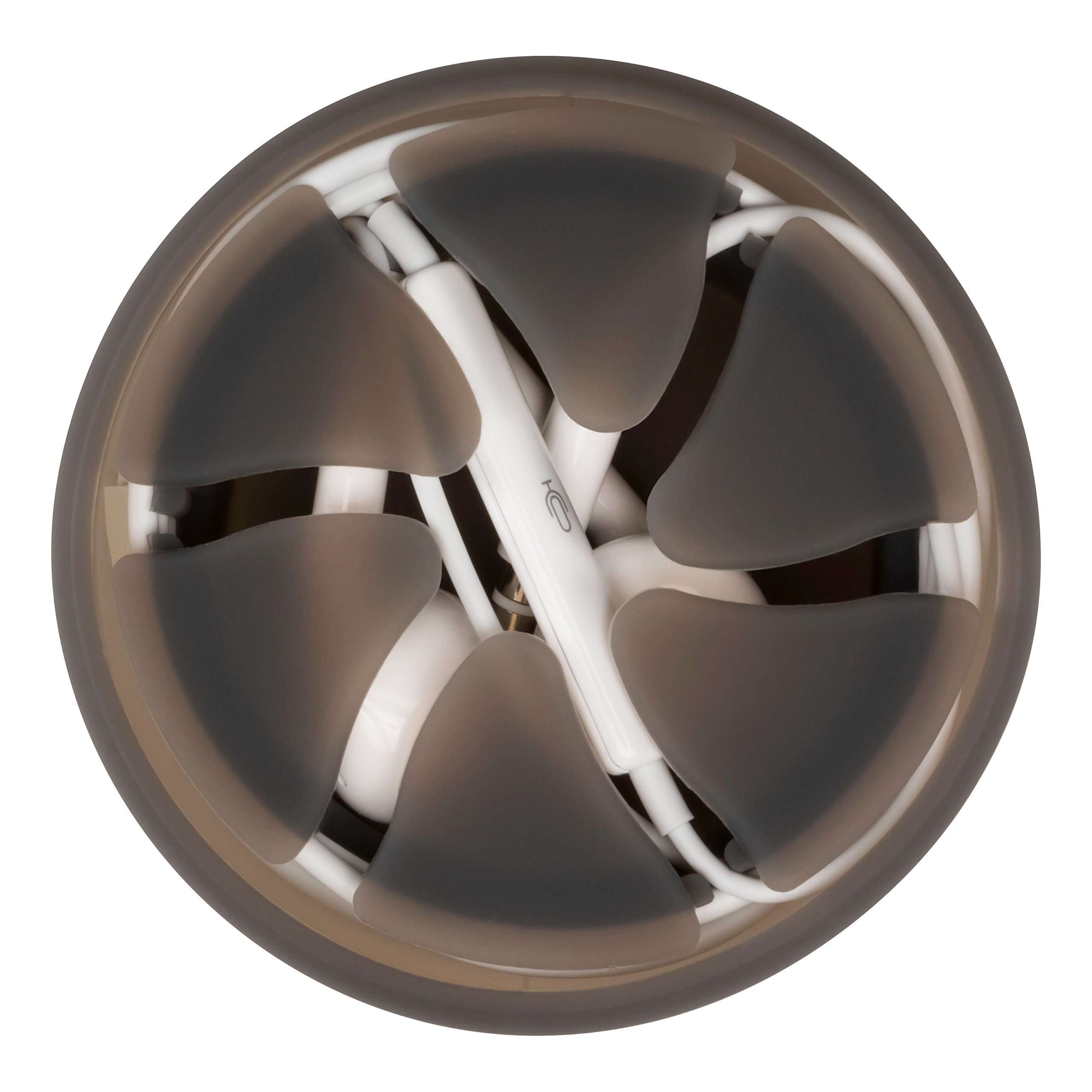 Digital Innovations The Nest – Tangle-Free Earphone / Earbud Case, Durable and Compact Storage System, Black 1