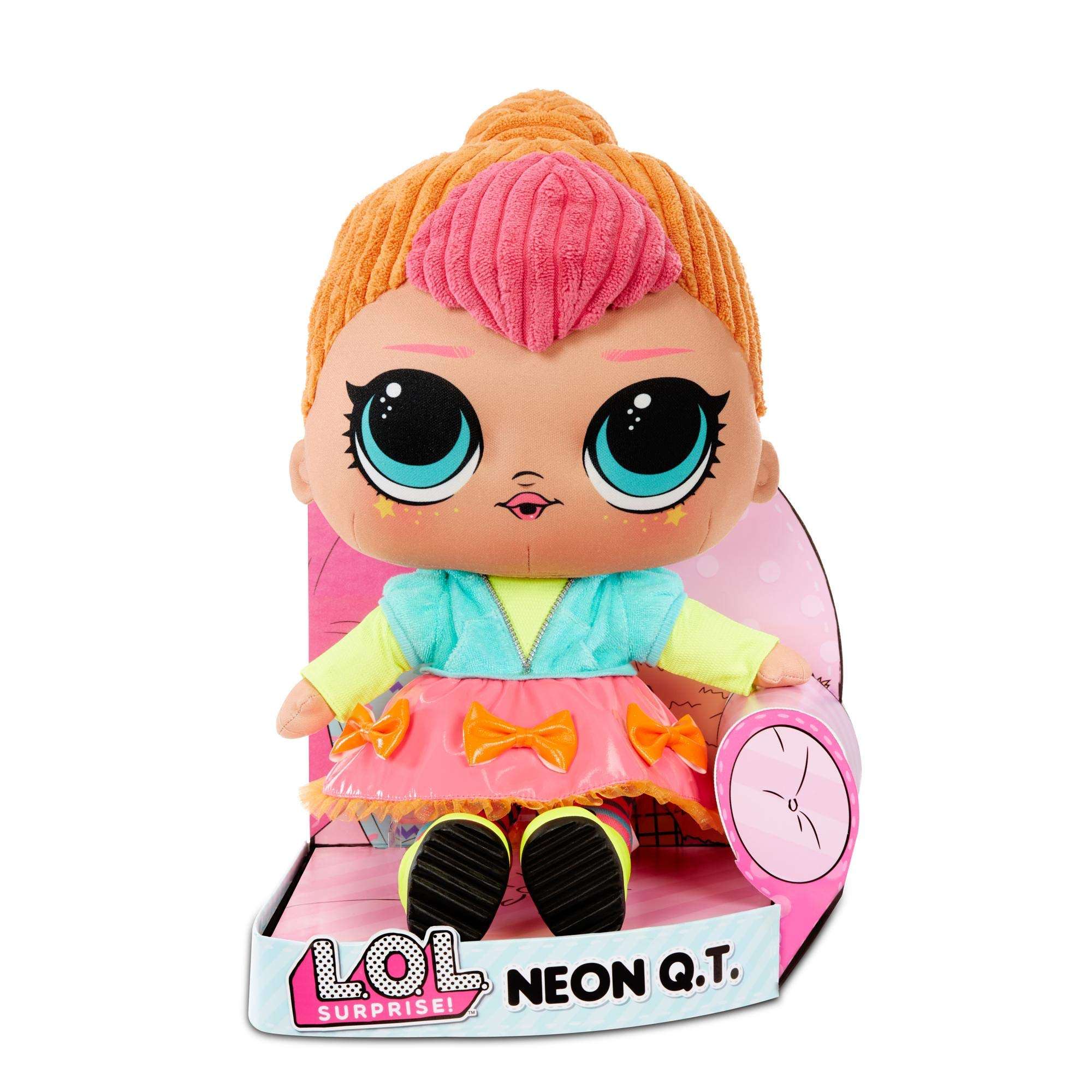 L.O.L. Surprise! Neon Q.T. – Huggable, Soft Plush Doll 1