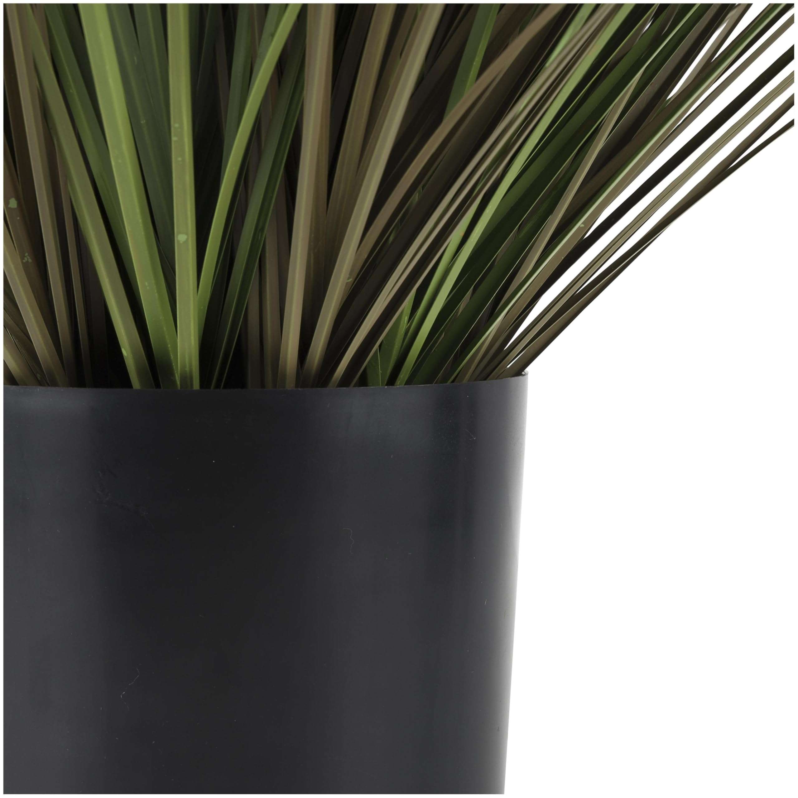 Deco 79 Faux Foliage Onion Grass Artificial Plant with Black Plastic Pot, 45" x 45" x 36", Green 3