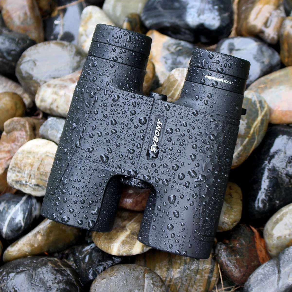 SVBONY SV30 Compact Binoculars for Adults,10x42 Binoculars Lightweight with Neck Strap,Fixed Focus Binoculars Red for Sports Events Camping Bird Watching 4