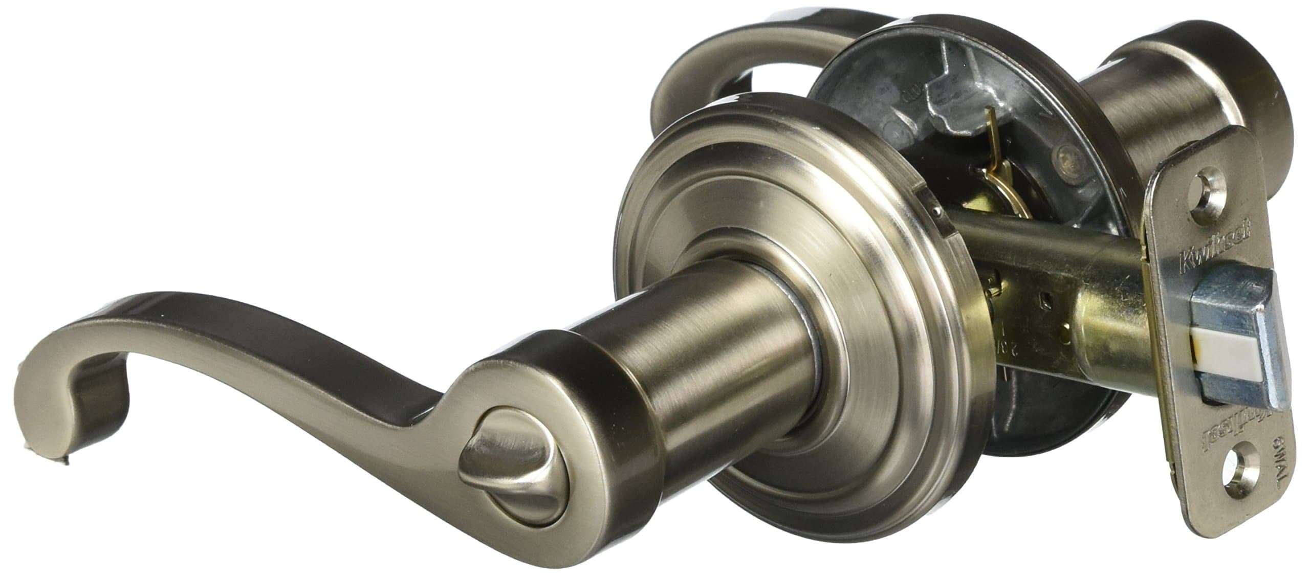Kwikset 730CHL 15 RCAL RCS 97300-666 Commonwealth Bed/Bath Lever, Satin Nickel 2