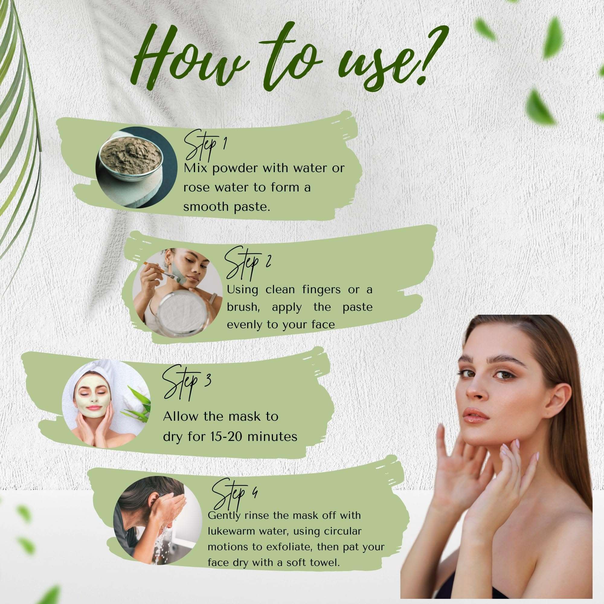 Sanjeevani Natural Neem Tulsi Face Pack for Pimples & Acne | Herbal Face Mask for Oily Skin, Glowing Skin & Dark Spots | Anti-Acne, Deep Cleansing & Skin Purifying | 100g Ayurvedic Powder 6