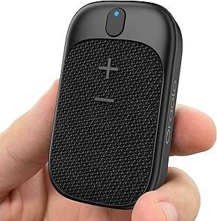 Oraolo Wearable Bluetooth Speaker, Clip-On Wireless Portable Speaker Built-in Mics for Hands-Free Music and Calls, Waterproof Outdoor Mini Speakers for Working, Hiking, Running, 18H Playtime, 1 Pack 1