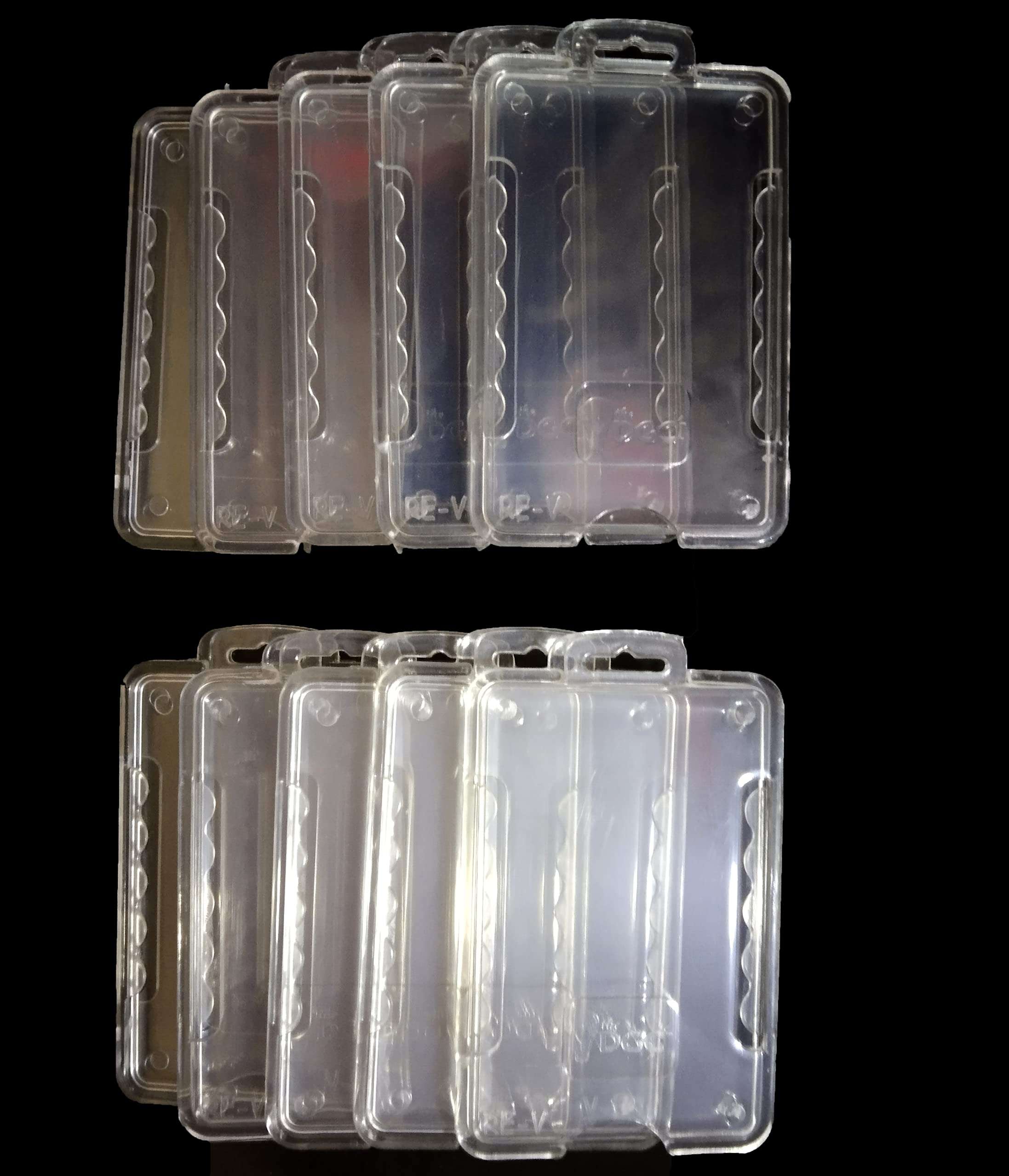 SHREE RANG GRAPHICS Acrylic Transparent Unbreakable ID Card Holder Complete Card Safty (10)