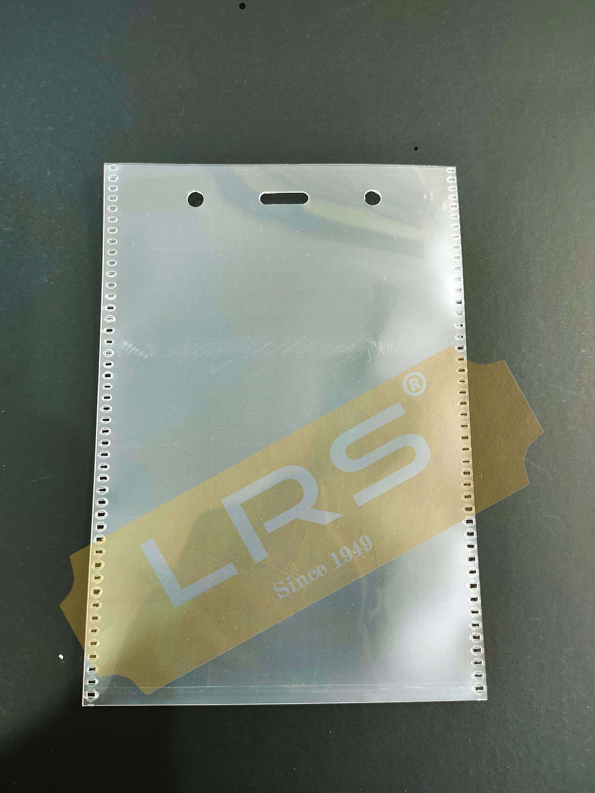 LRS Soft Plastic Flexible I.D Card Holders, Pouches, Badges PrePunched for Lanyards, 110mm x 85mm Each, Vertical Top Loading for Office, School, College, University - Pack of 50 4