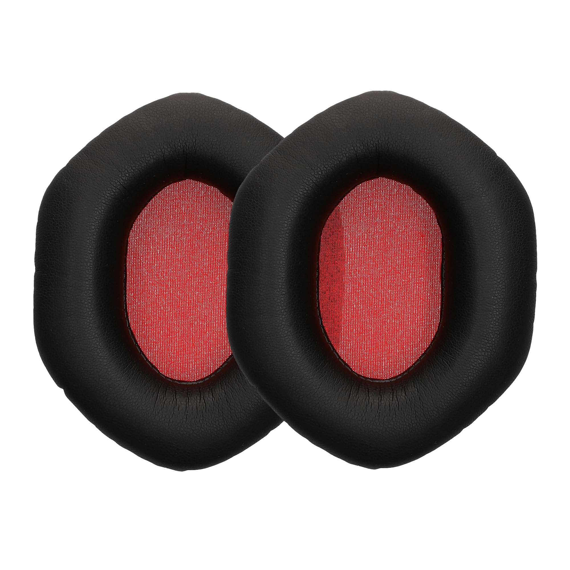 kwmobile Ear Pads Compatible with V-Moda Crossfade M-100 / LP2 / LP/S Earpads - 2X Replacement for Headphones - Red/Black 1