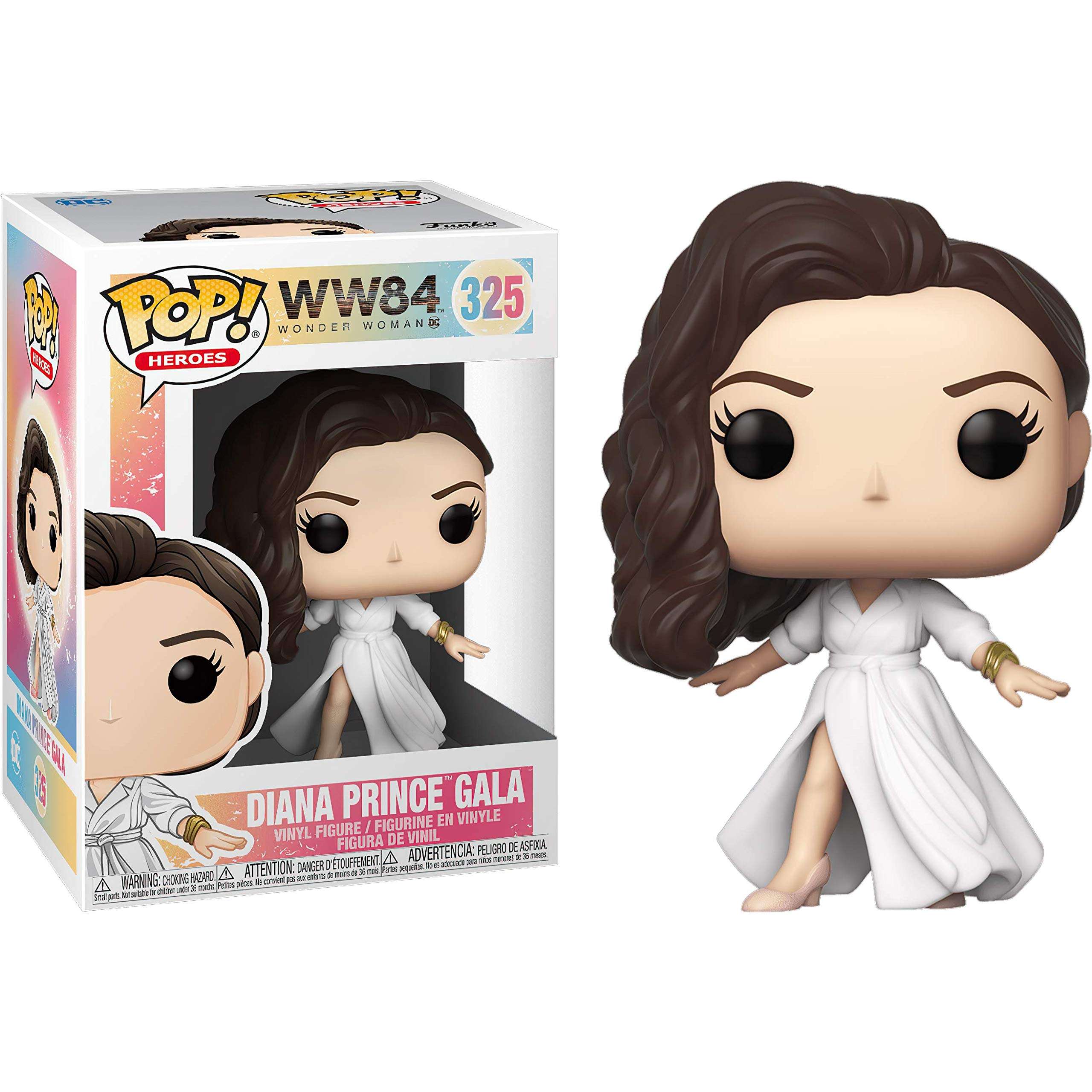 Diana Prince Gala: Funk o Pop! Heroes Vinyl Figure Bundle with 1 Compatible 'ToysDiva' Graphic Protector (325-46664 - B) 5