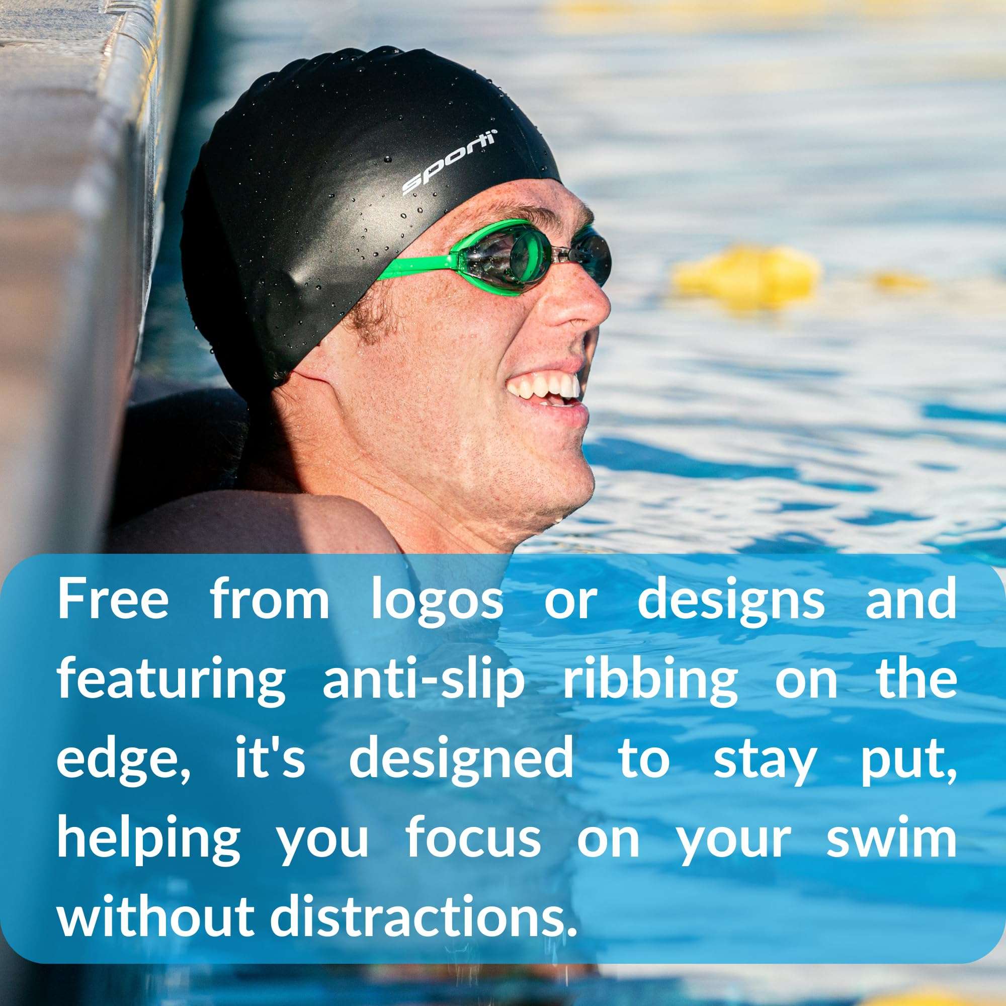 Sporti Latex Swim Cap (Dark Navy) 5