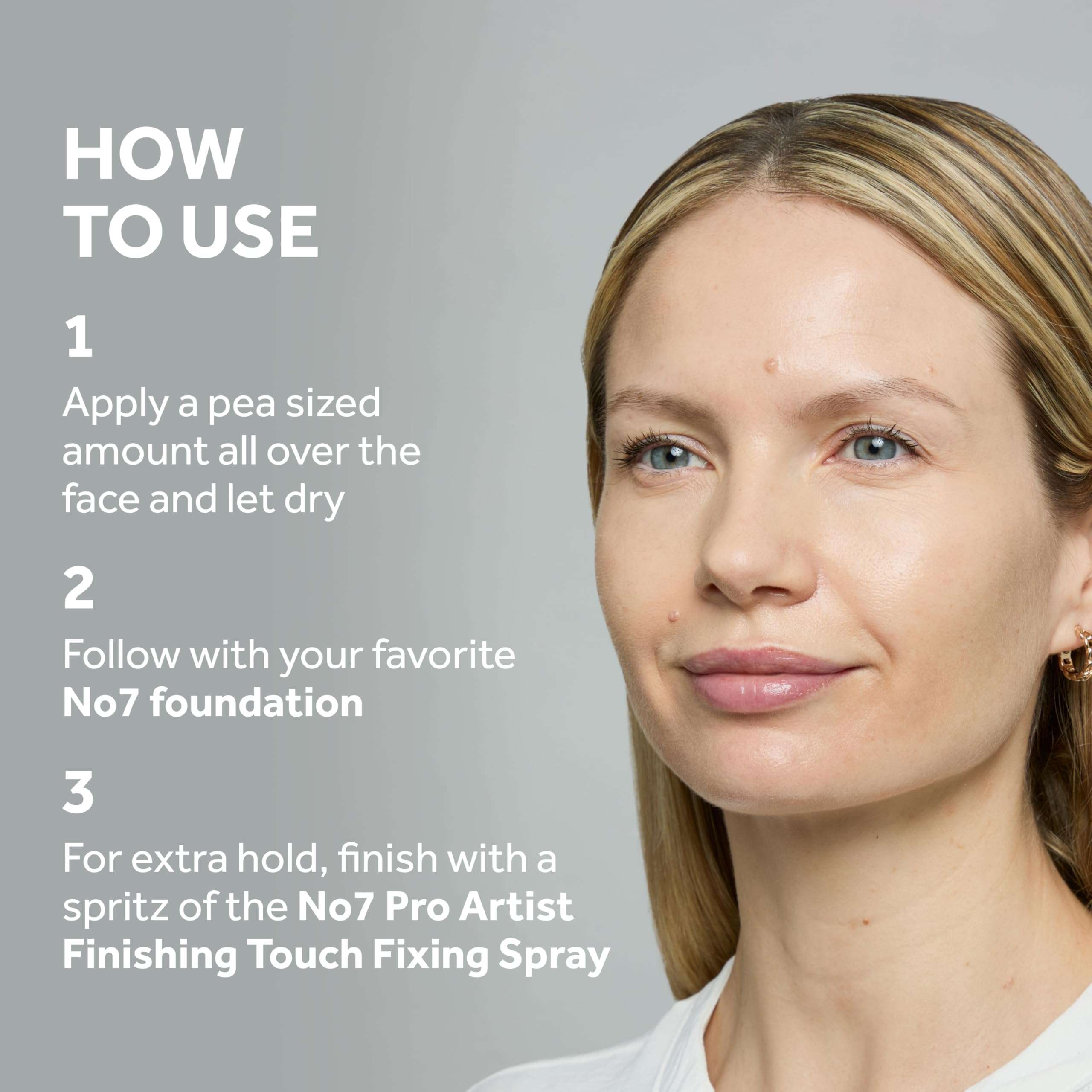 No7 Pro Artist Base Perfecting Makeup Primer - Illuminating Face Primer for Long-Lasting Makeup Wear - Silky, Illuminating Finish for a Healthy-Looking Glow (1 Fl Oz) 5