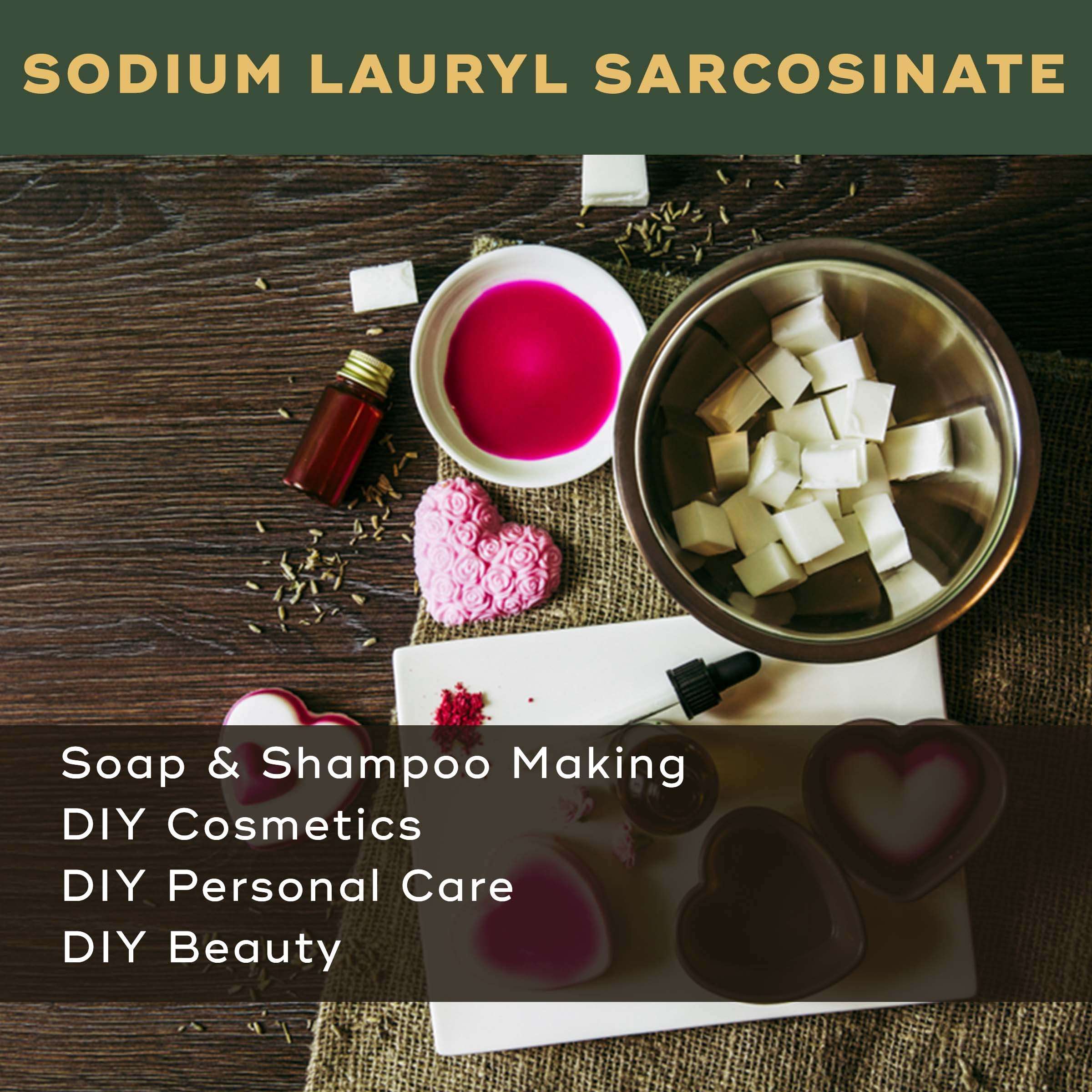 BRM Chemicals Sodium Lauryl Sarcosinate - 5 KG For Soap Making, Shampoo, Cosmetics, Serum Making, Beauty Formulations, Moisturizer, Lotion Making & DIY Personal Care For Face, Hair, Skin & Body 4