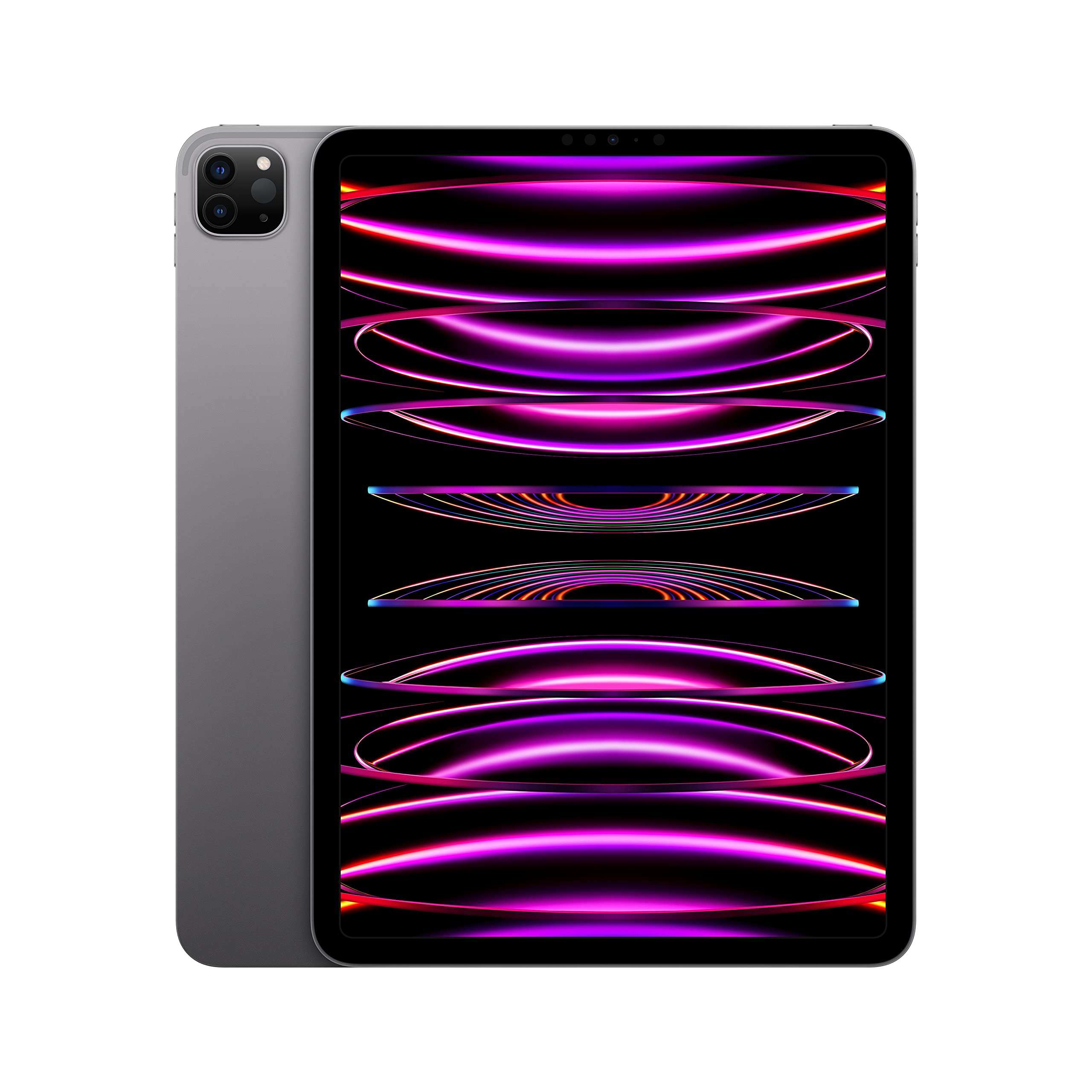 Apple iPad Pro 11″ (4th Generation): with M2 chip, Liquid Retina Display, 128GB, Wi-Fi 6E, 12MP front/12MP and 10MP Back Cameras, Face ID, All-Day Battery Life – Space Grey